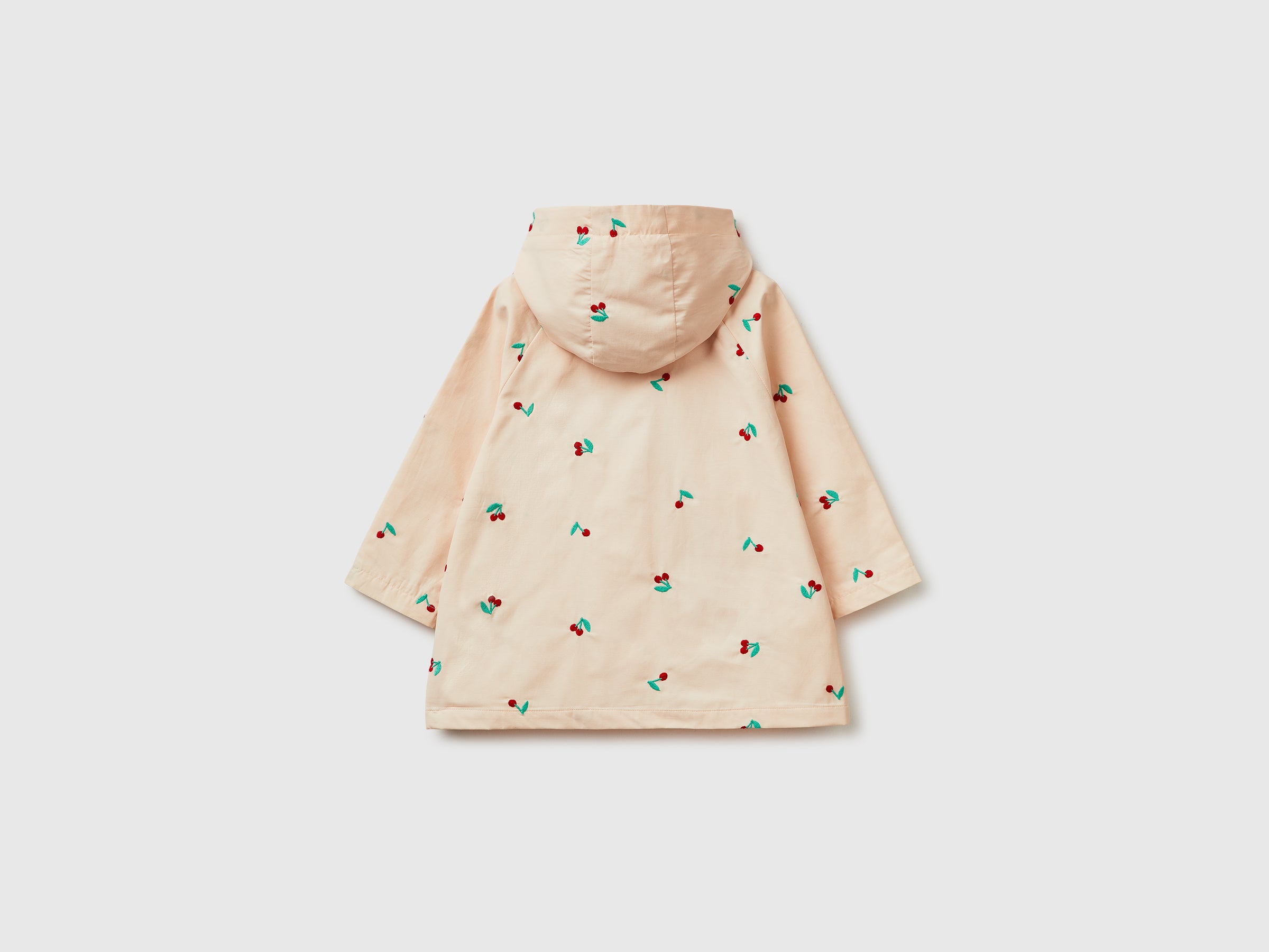 United Colors of Benetton giacca ciliegie cotone cappuccio bimba