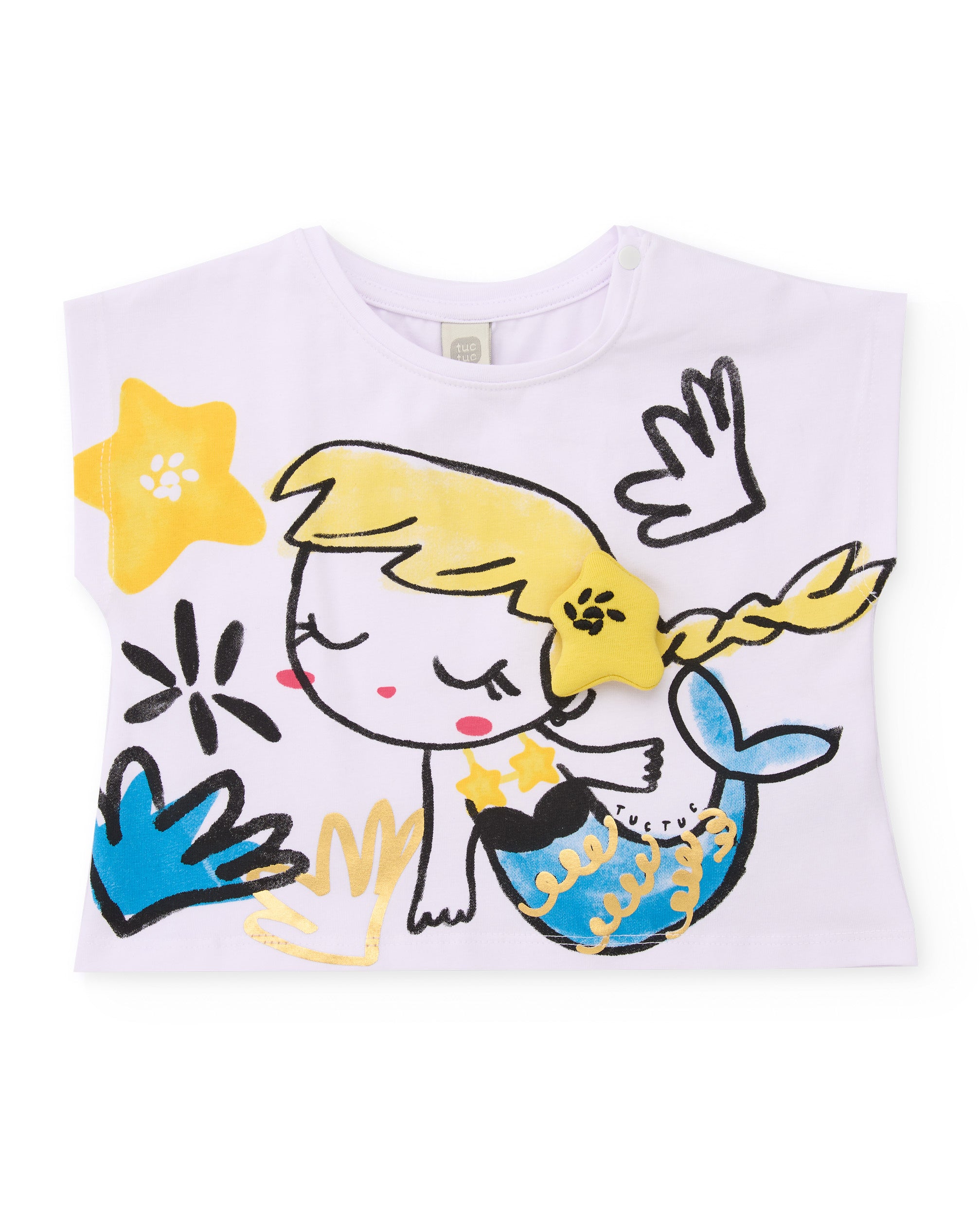 TucTuc Completi Sirena completo bambina bianco