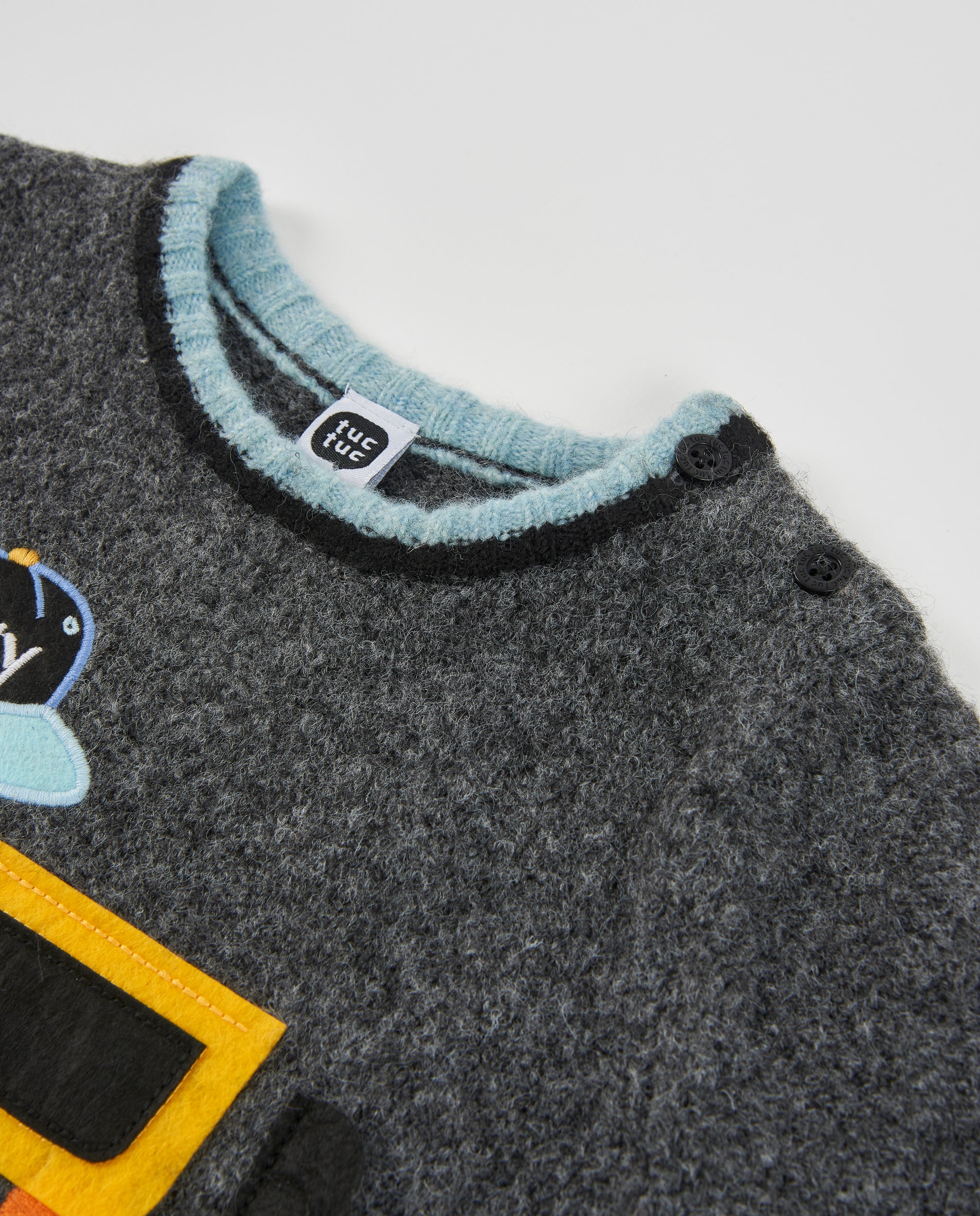 TucTuc Maglioni Maglione Tricot Fantasia Grigio Scuro Bimbo