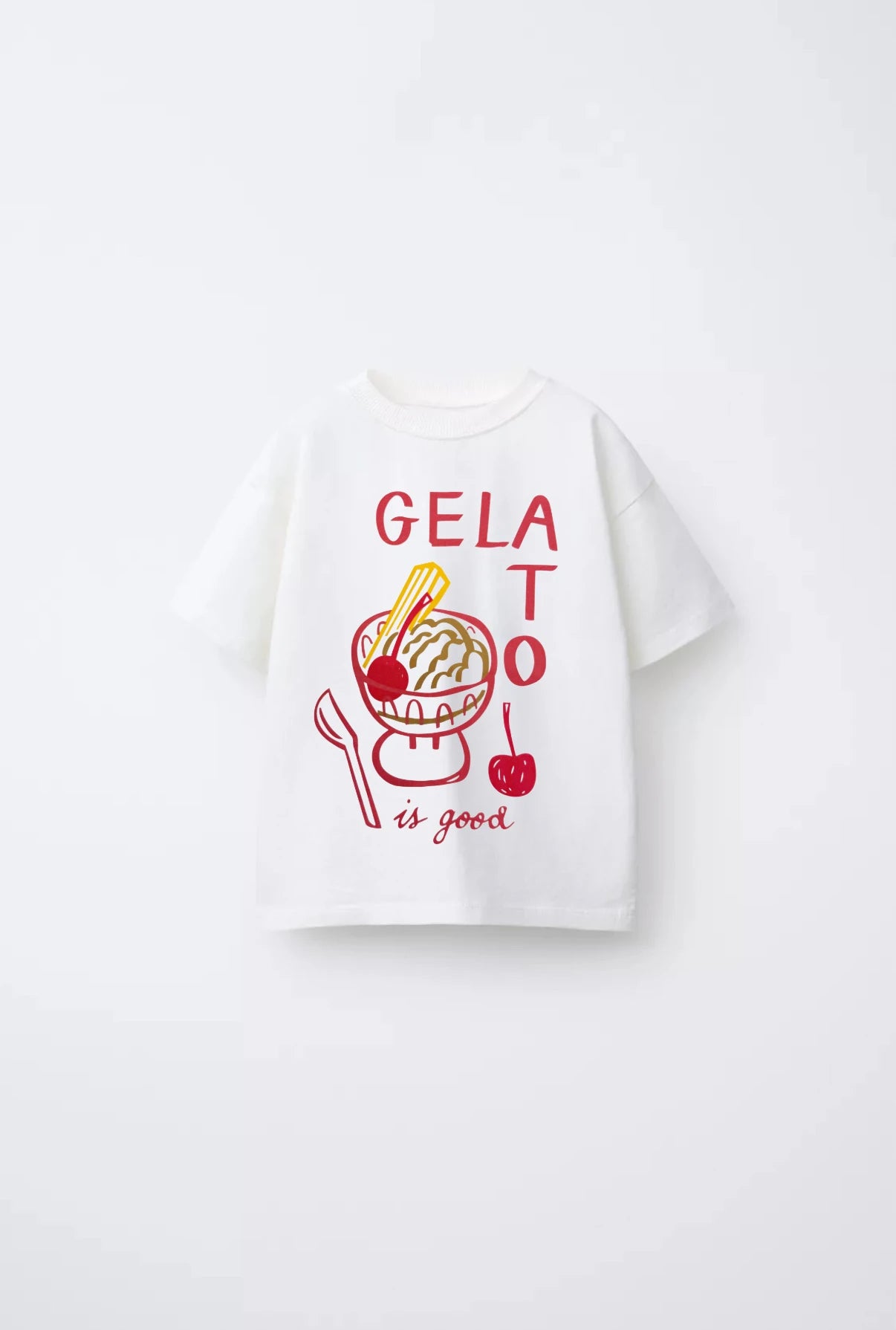 Kocarcia T-shirt Gelato is good cotone 2-3 anni 98 cm