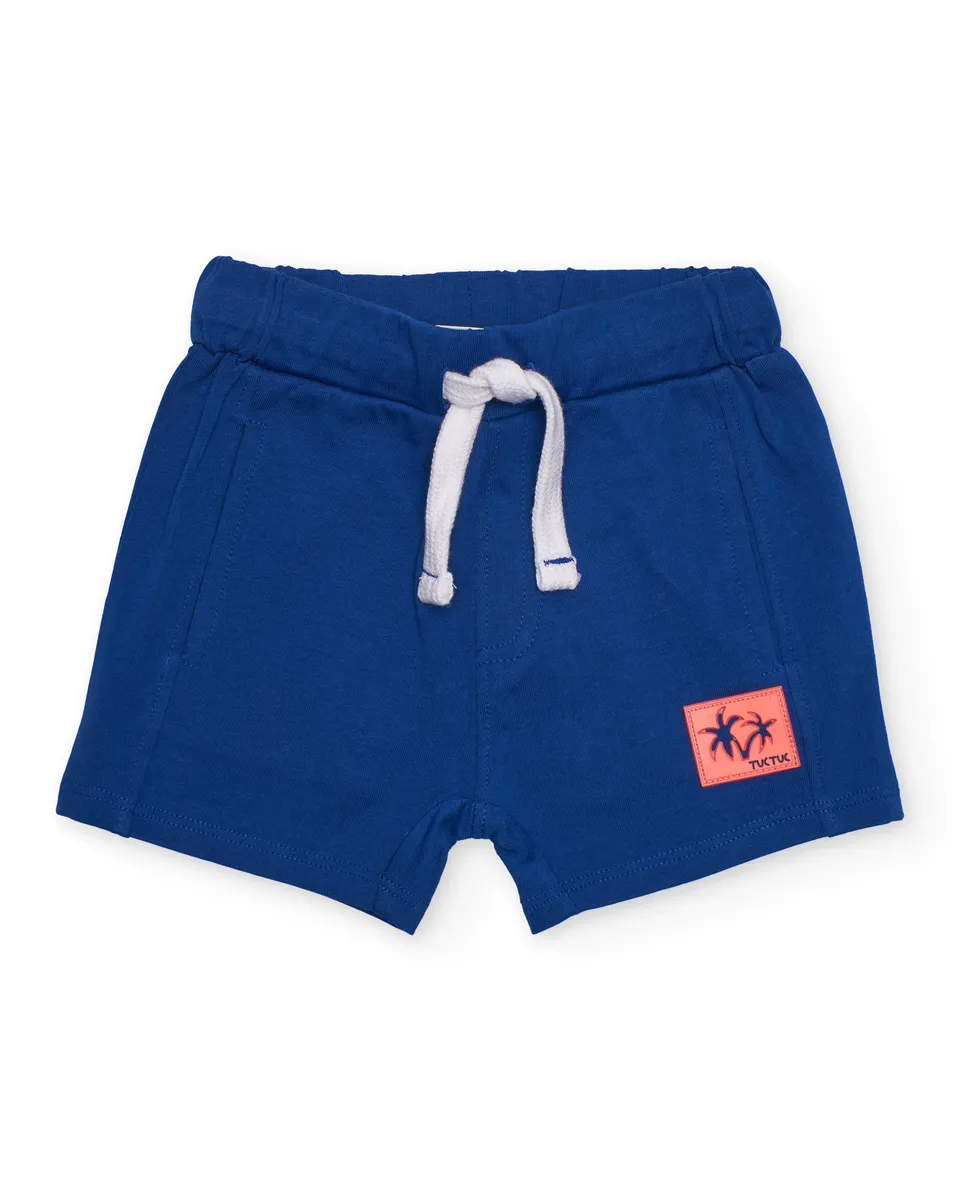 TucTuc Bermuda shorts bambino blu navy tasche vita elastica