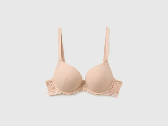 United Colors of Benetton Reggiseno imbottito taglia 3° in costine stretch