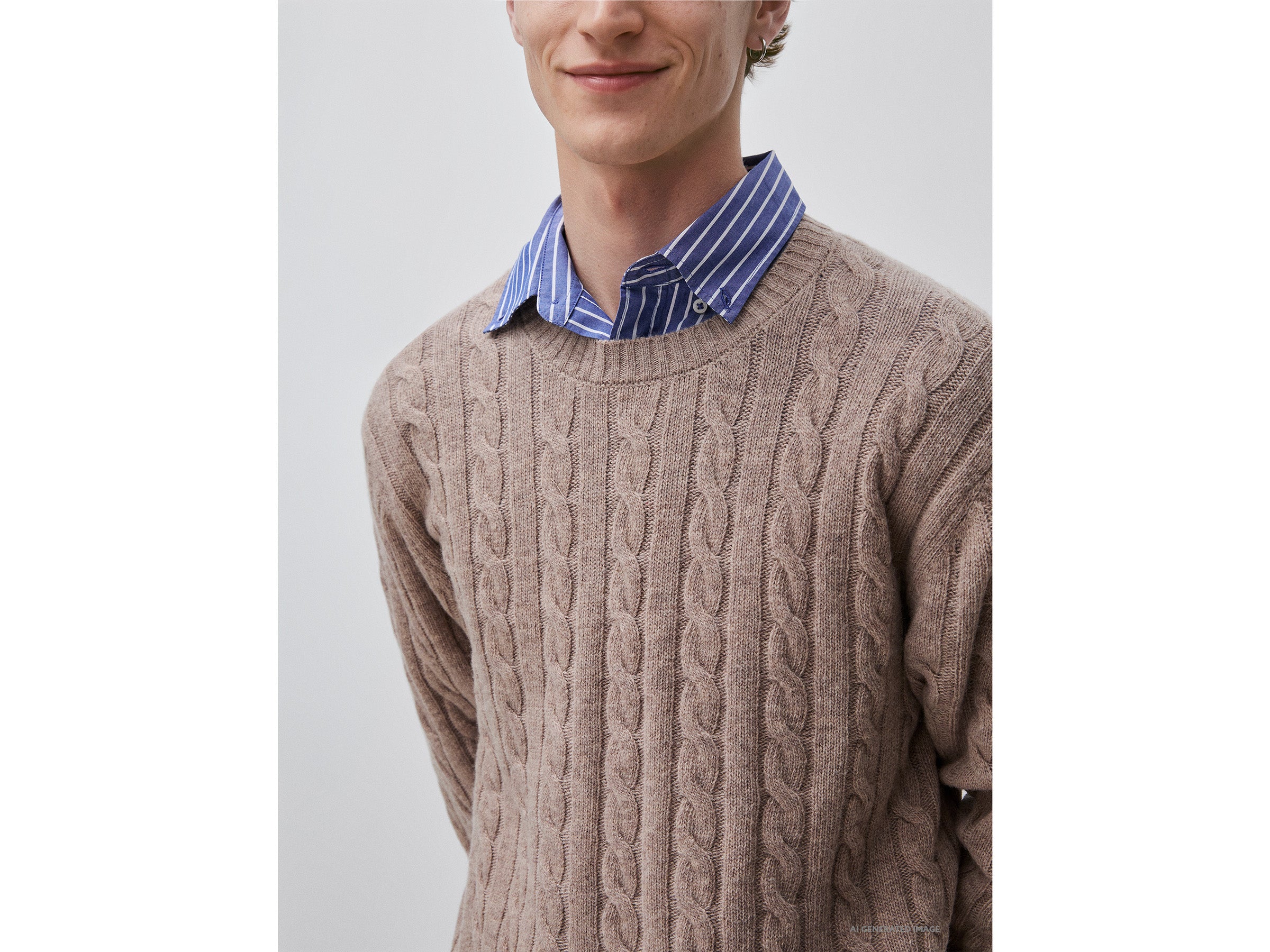 United Colors of Benetton Sweaters maglione lana trecce