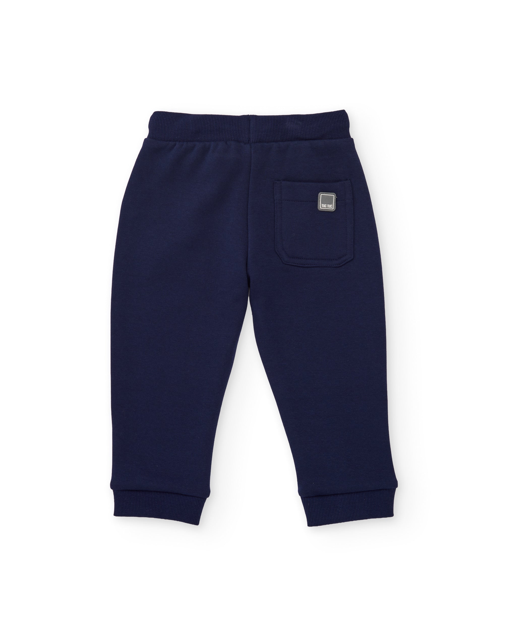 TucTuc Pantaloni felpa bambino blu navy coulisse