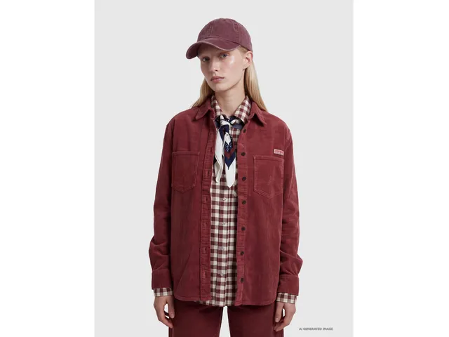 United Colors of Benetton camicia velluto vintage cotone