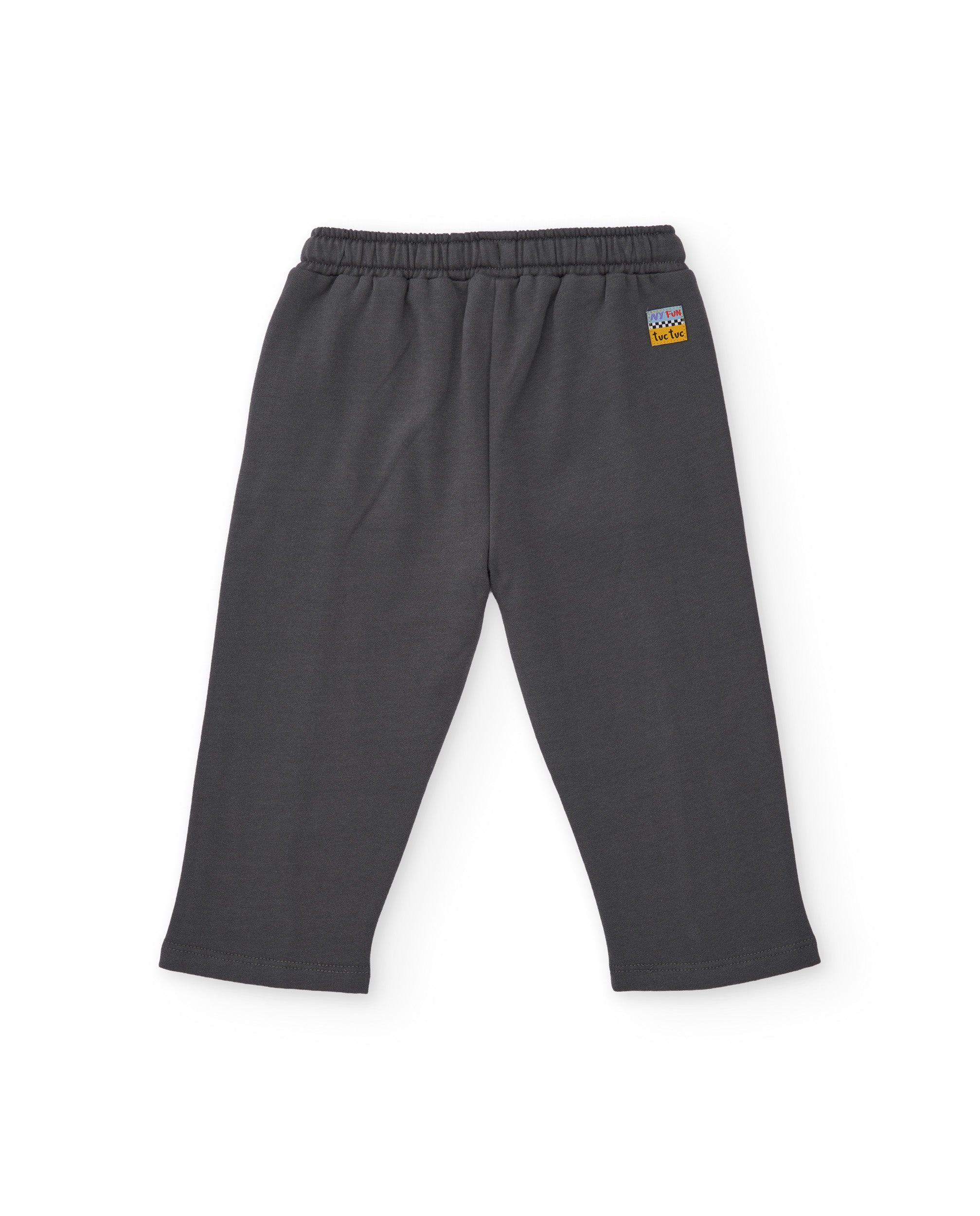 TucTuc Pantaloni Felpa Pantaloni Bimbo Grigio Vita Regolabile