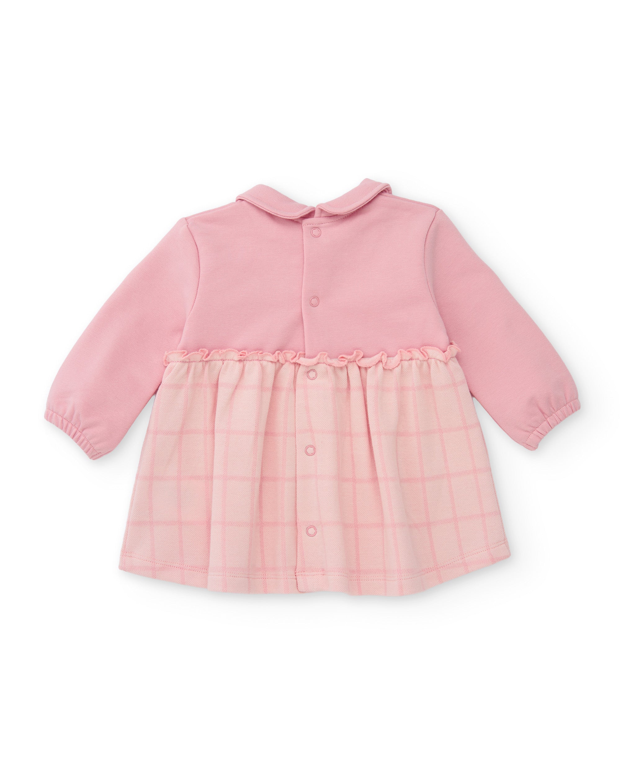 TucTuc Vestiti vestito felpa neonata rosa dinosauro