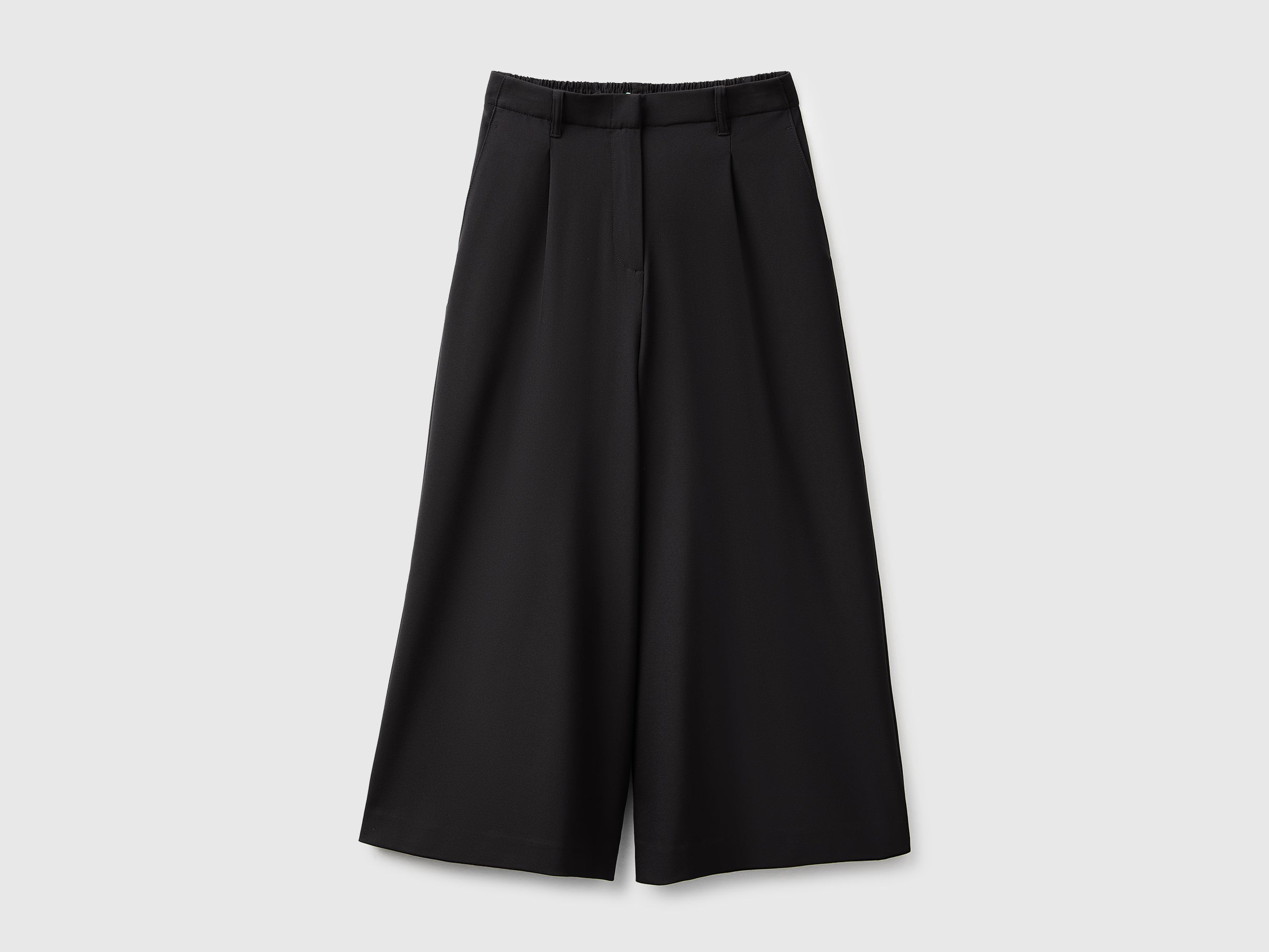 United Colors of Benetton Pantaloni culotte viscosa donna pieghe