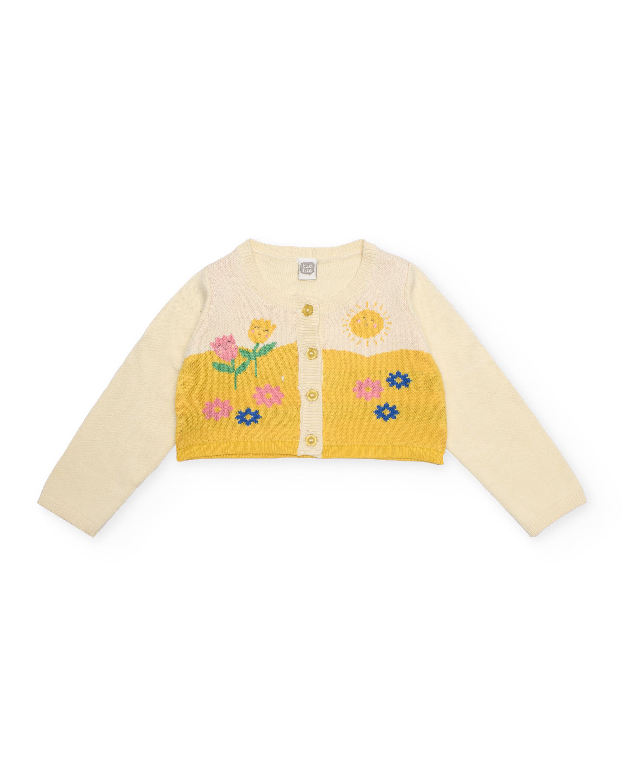 TucTuc Maglioni Cardigan neonata giallo 6-9 mesi