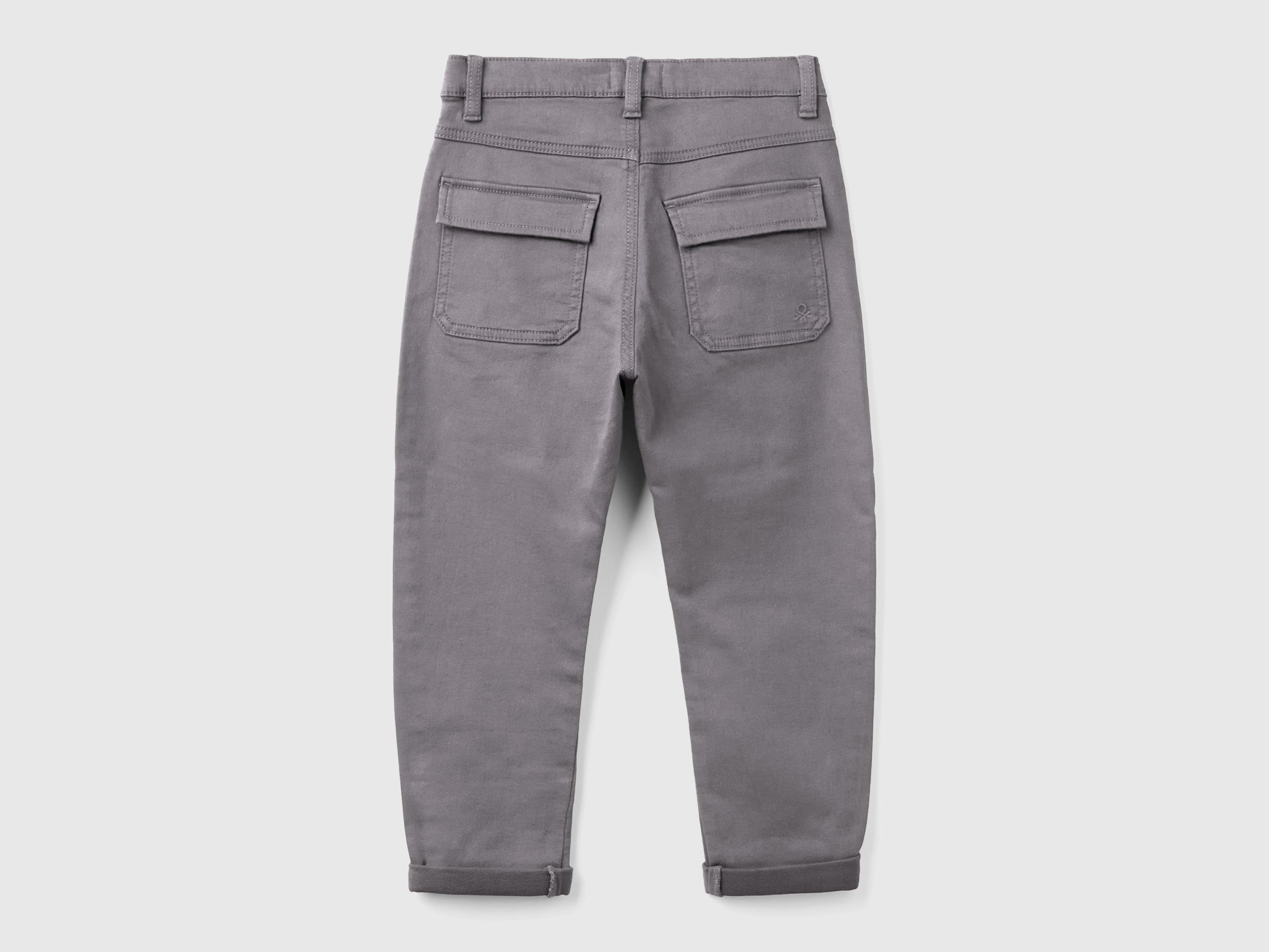 Benetton Trousers Pantalone carrot fit cotone elasticizzato