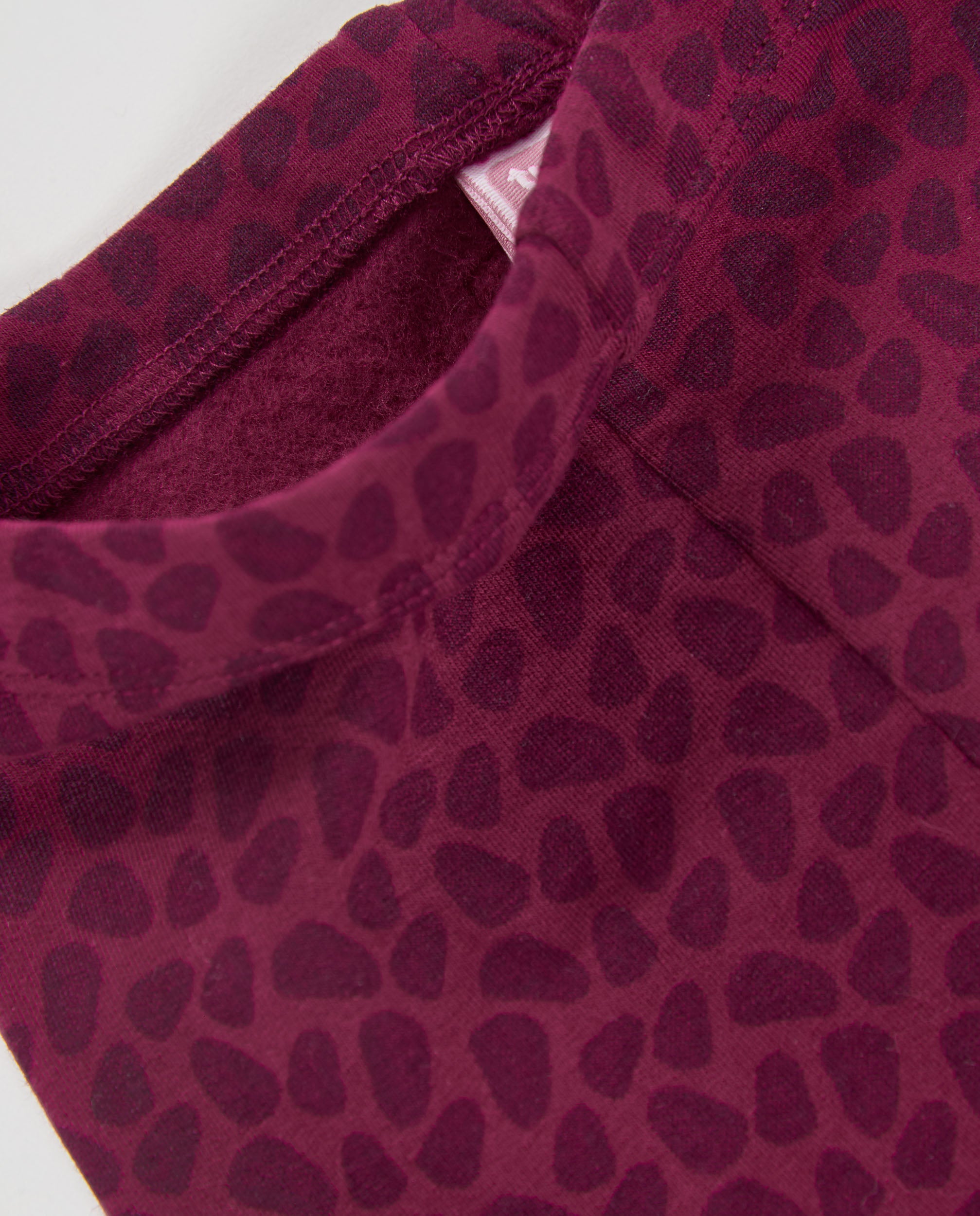 TucTuc Pantaloni felpa bambina bordeaux animalier