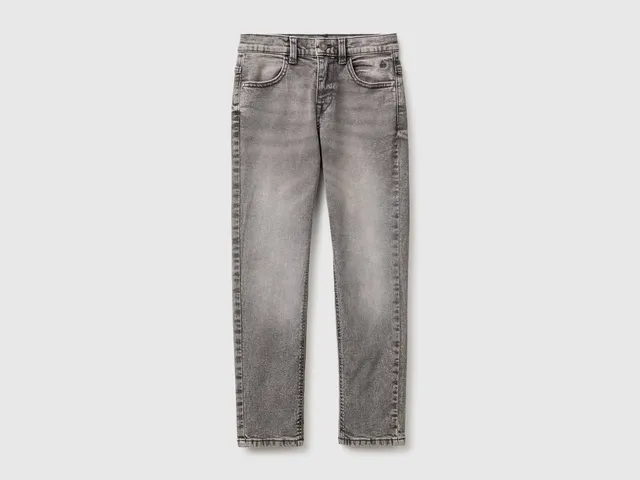 United Colors of Benetton Slim Fit jeans taglia L denim elasticizzato