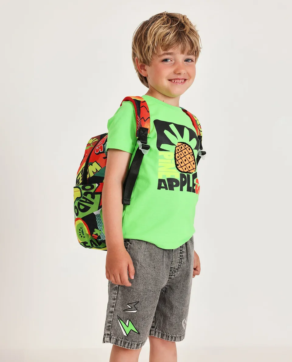 TucTuc Magliette T-shirt bimbo verde ananas jersey