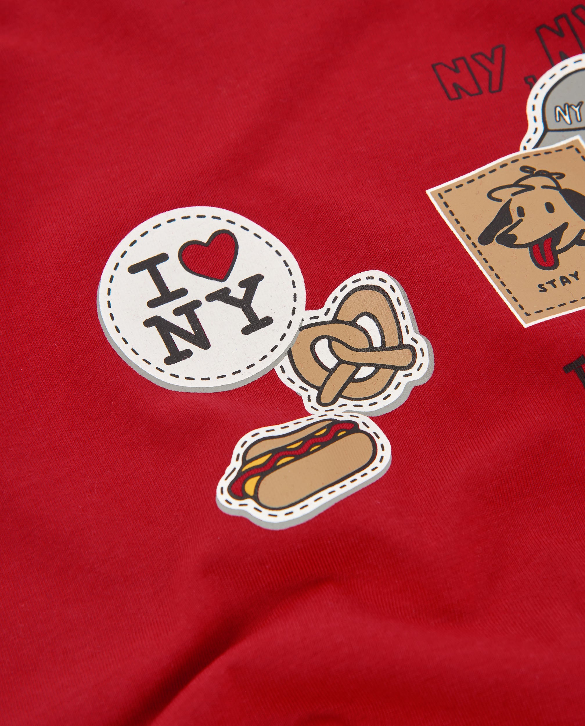 TucTuc Magliette Hot Dog Maglia Bambino Rossa Cotone