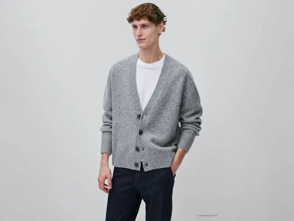 United Colors of Benetton Sweaters cardigan lana oversize bottoni