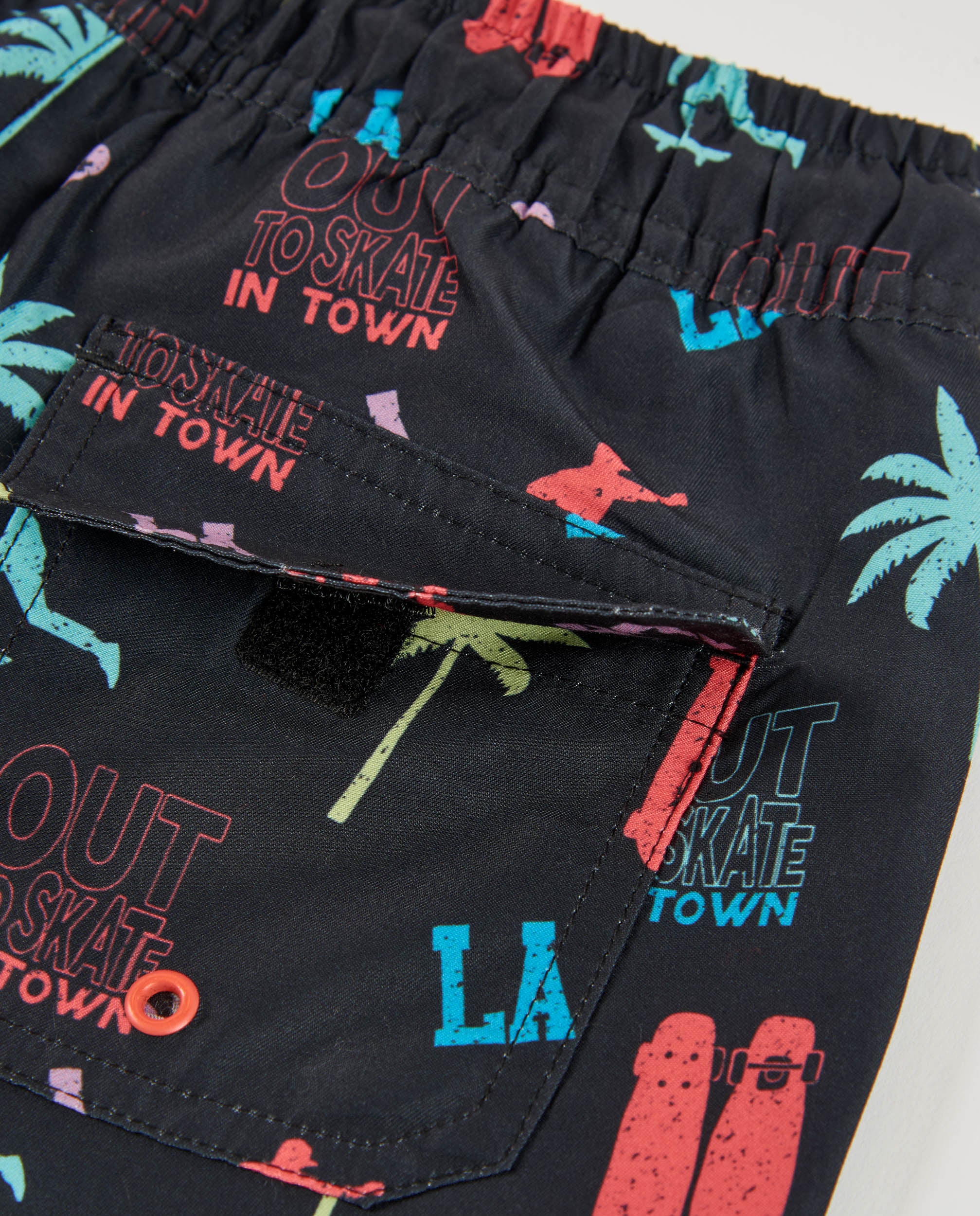 TucTuc Costumi Da Bagno Boxer Mare Bambino Skate Nero