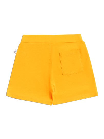 Leela Cotton Pantaloncini Gialli Cotone Organico 1-2 Anni