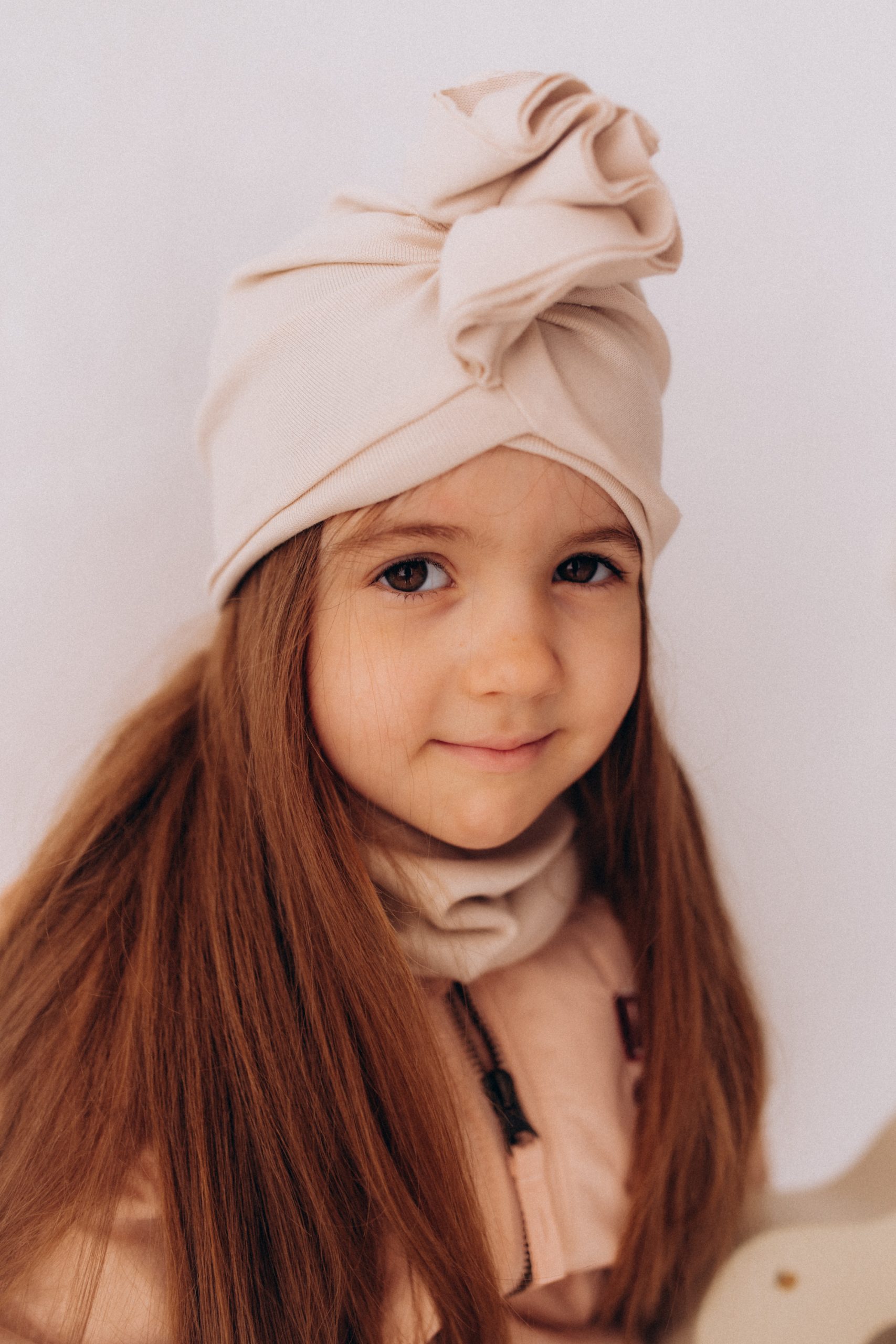Woolly Organic Ruffle Turban turbante cotone organico bimba