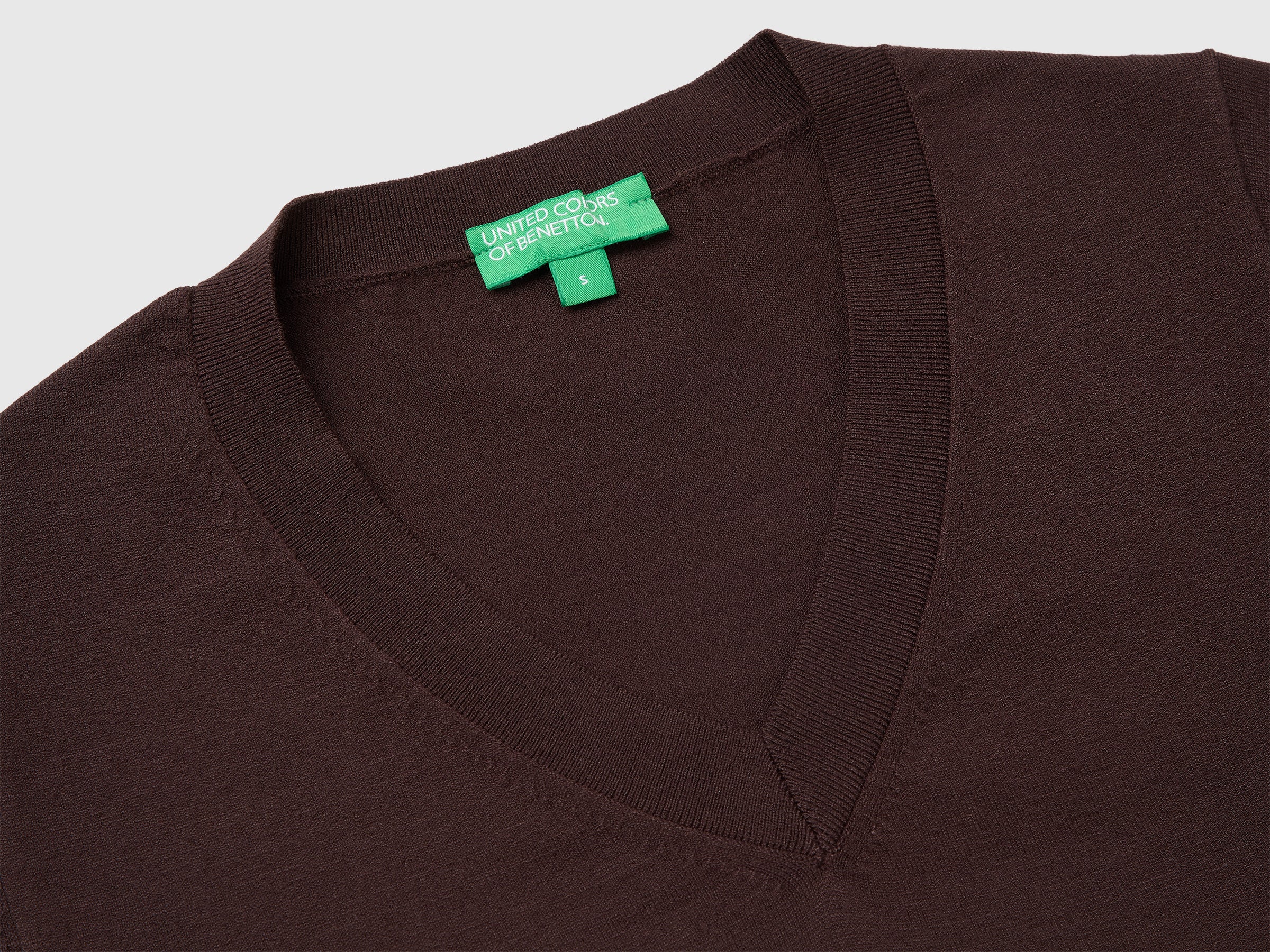 United Colors of Benetton Short-sleeved tricot sweater maglione viscosa