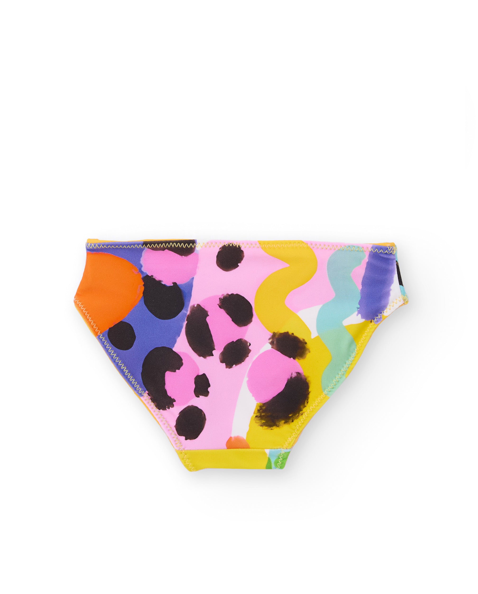 TucTuc Costumi Da Bagno slip bikini bambina costume giallo reversibile