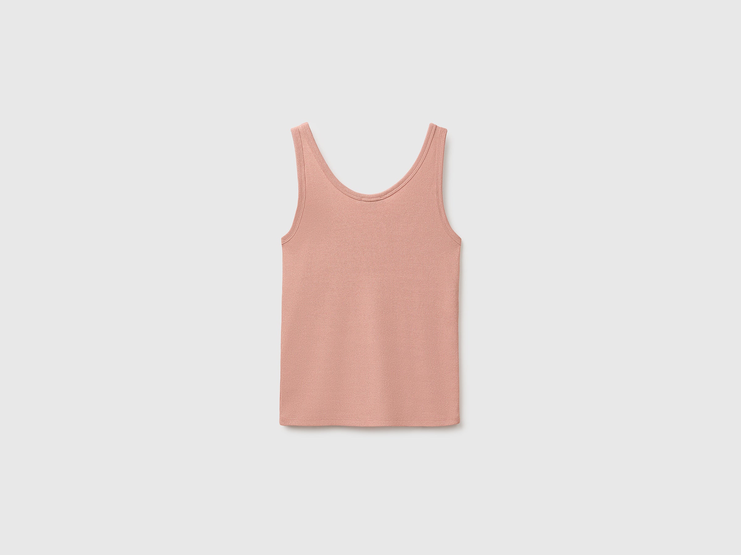 United Colors of Benetton Top canotta lurex cotone scollo tondo