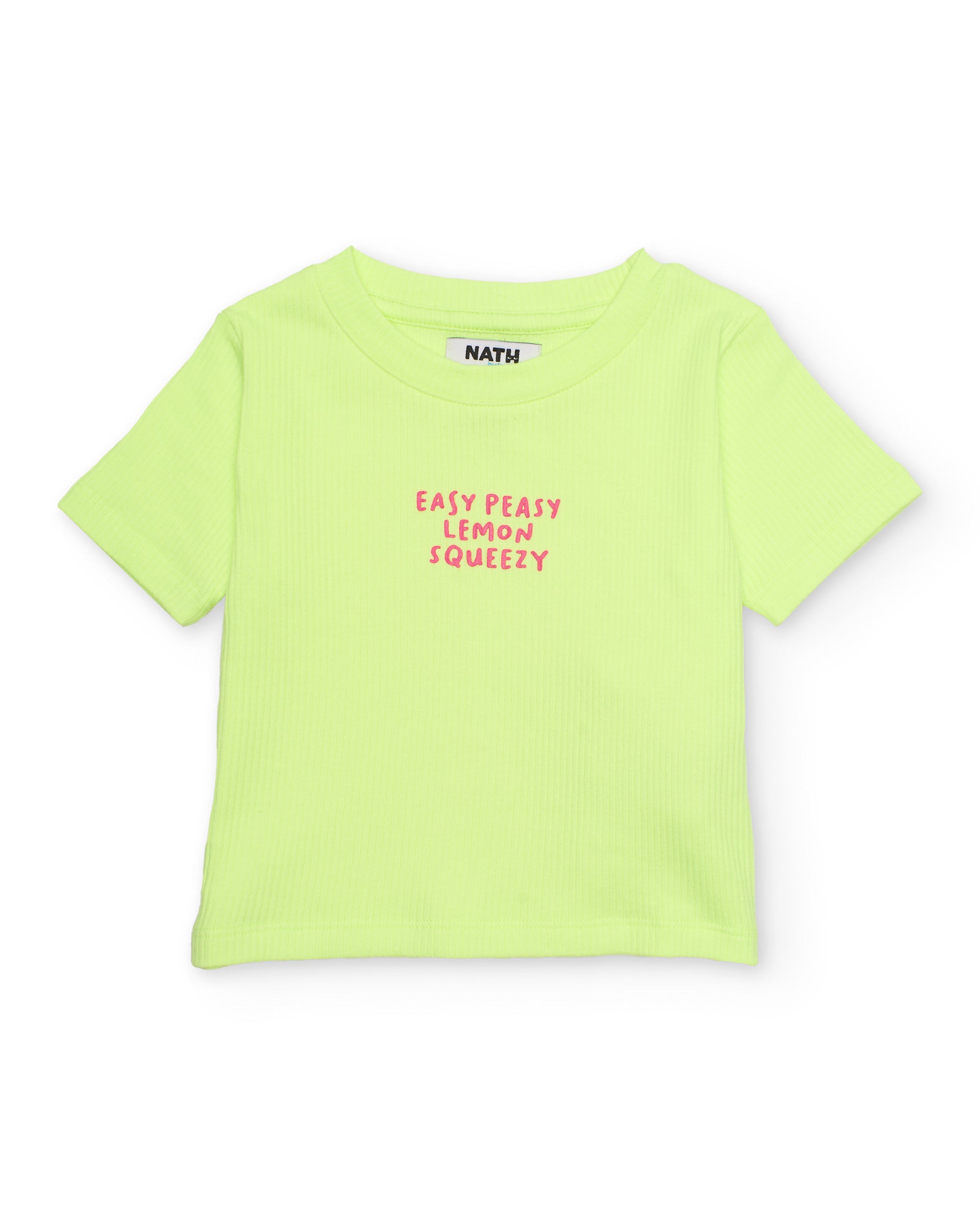 TucTuc Magliette T-shirt Bambina Verde a Coste