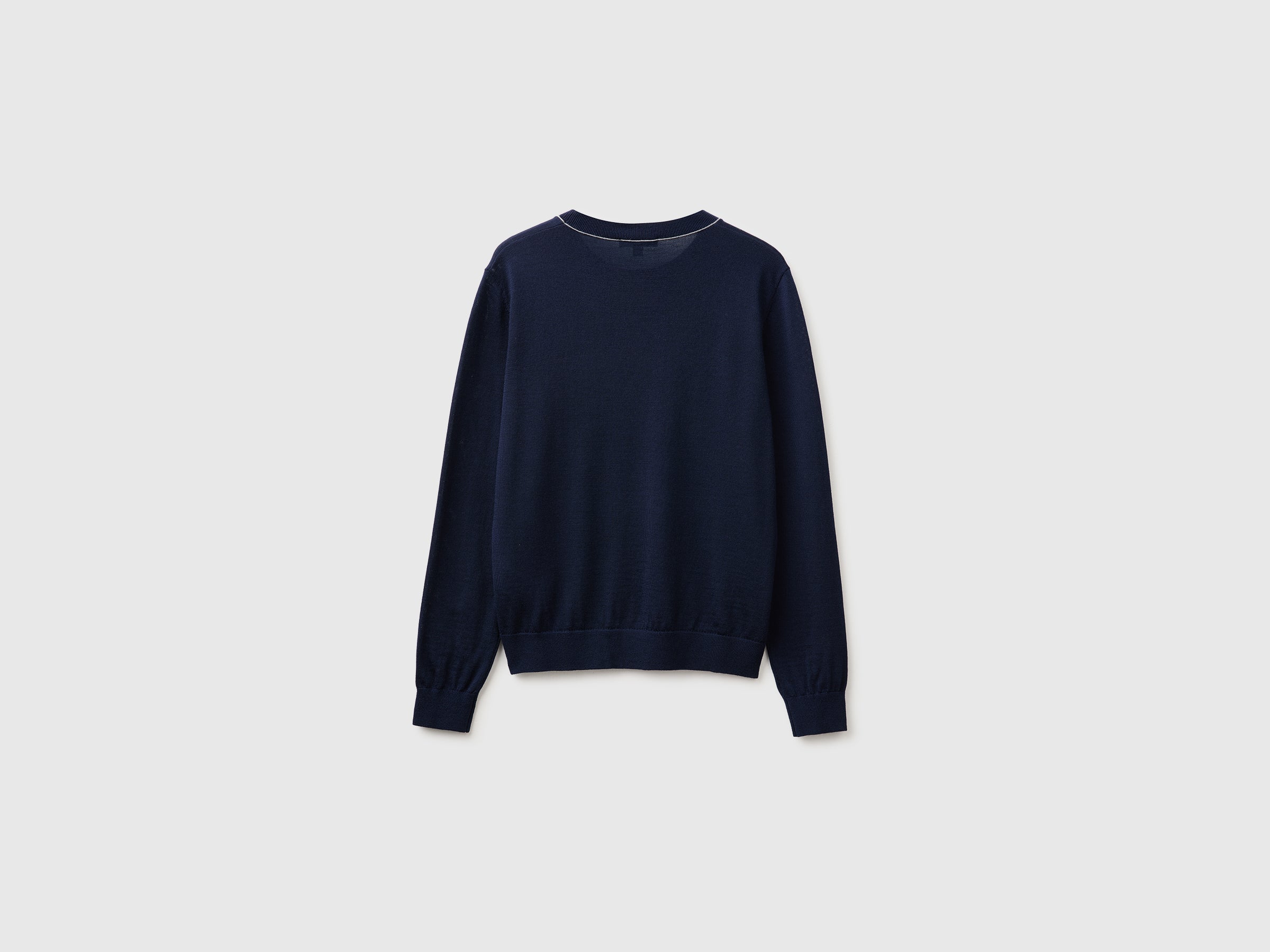 United Colors of Benetton Crew neck sweater maglione lana merino