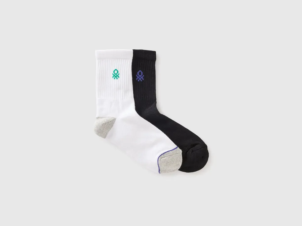 Benetton Calze Lunghe Spugna 2 Paia Cotone
