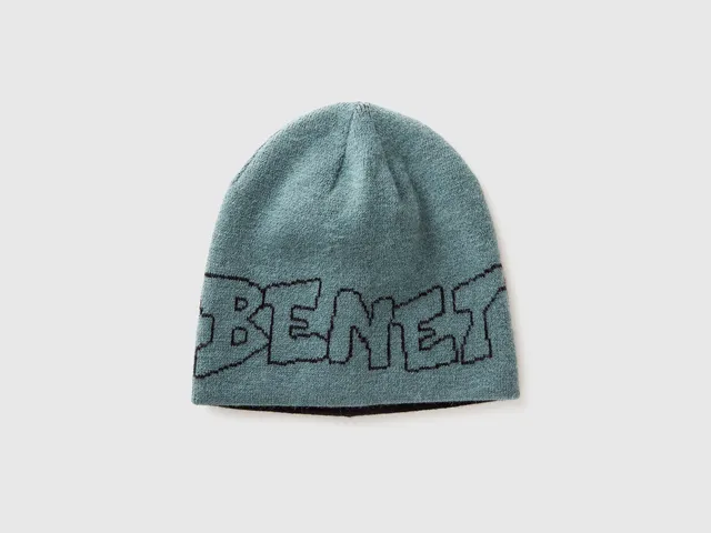United Colors of Benetton Reversible hat berretto maglia S-L