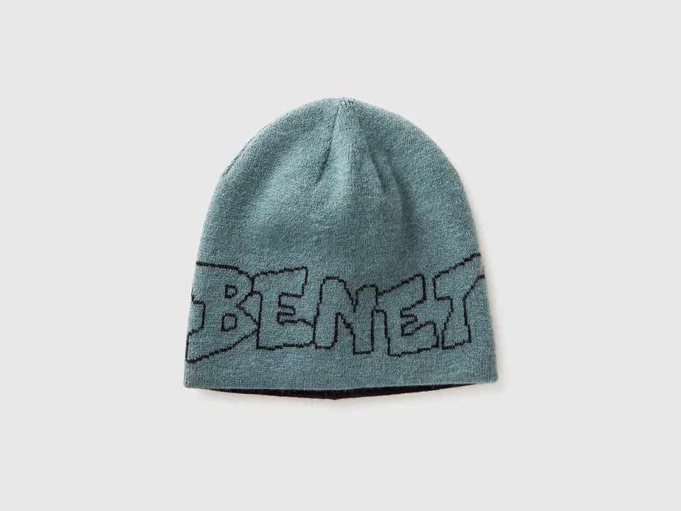 United Colors of Benetton Reversible hat berretto maglia S-L
