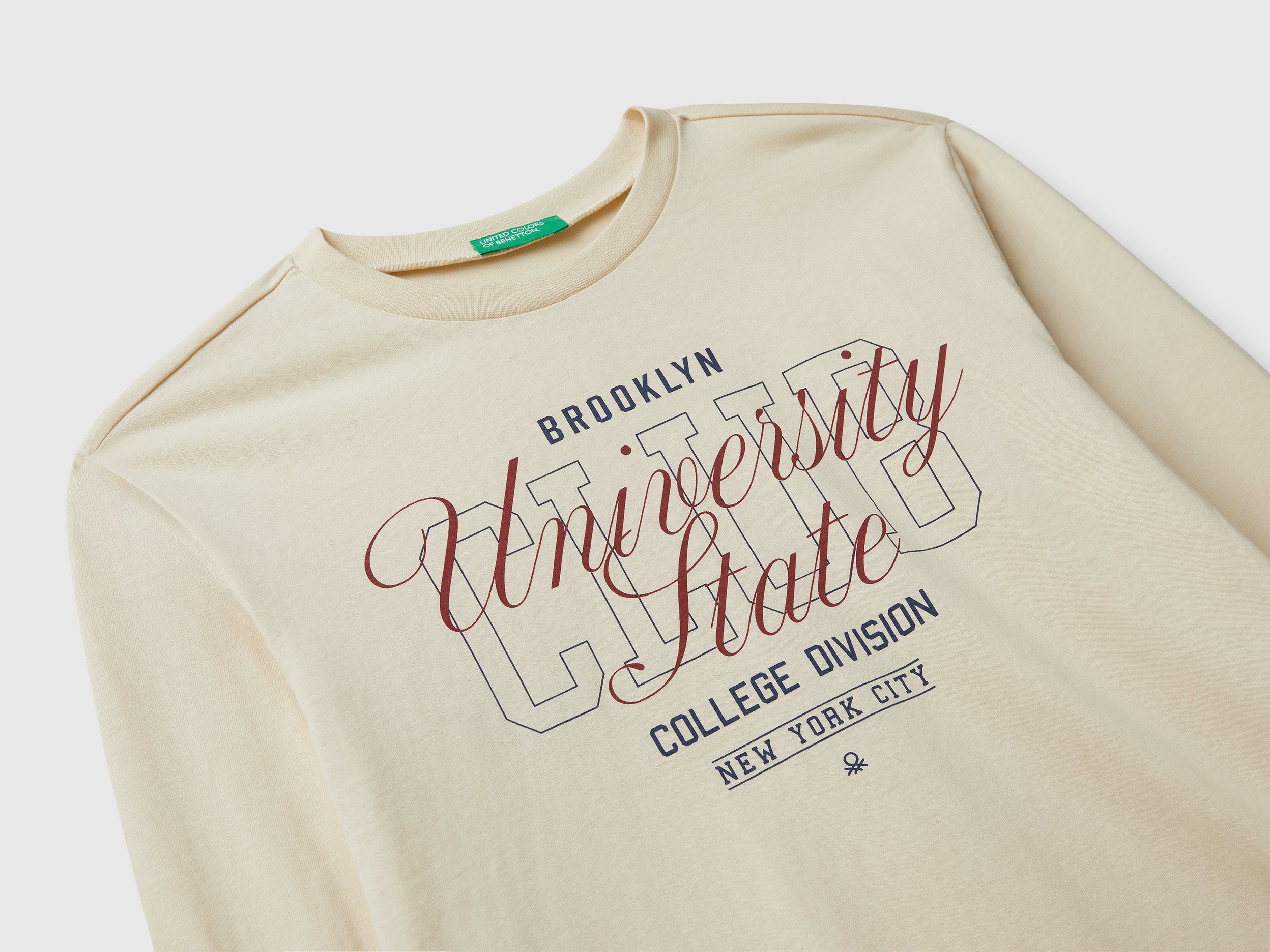 United Colors of Benetton T-shirt stampa manica lunga M