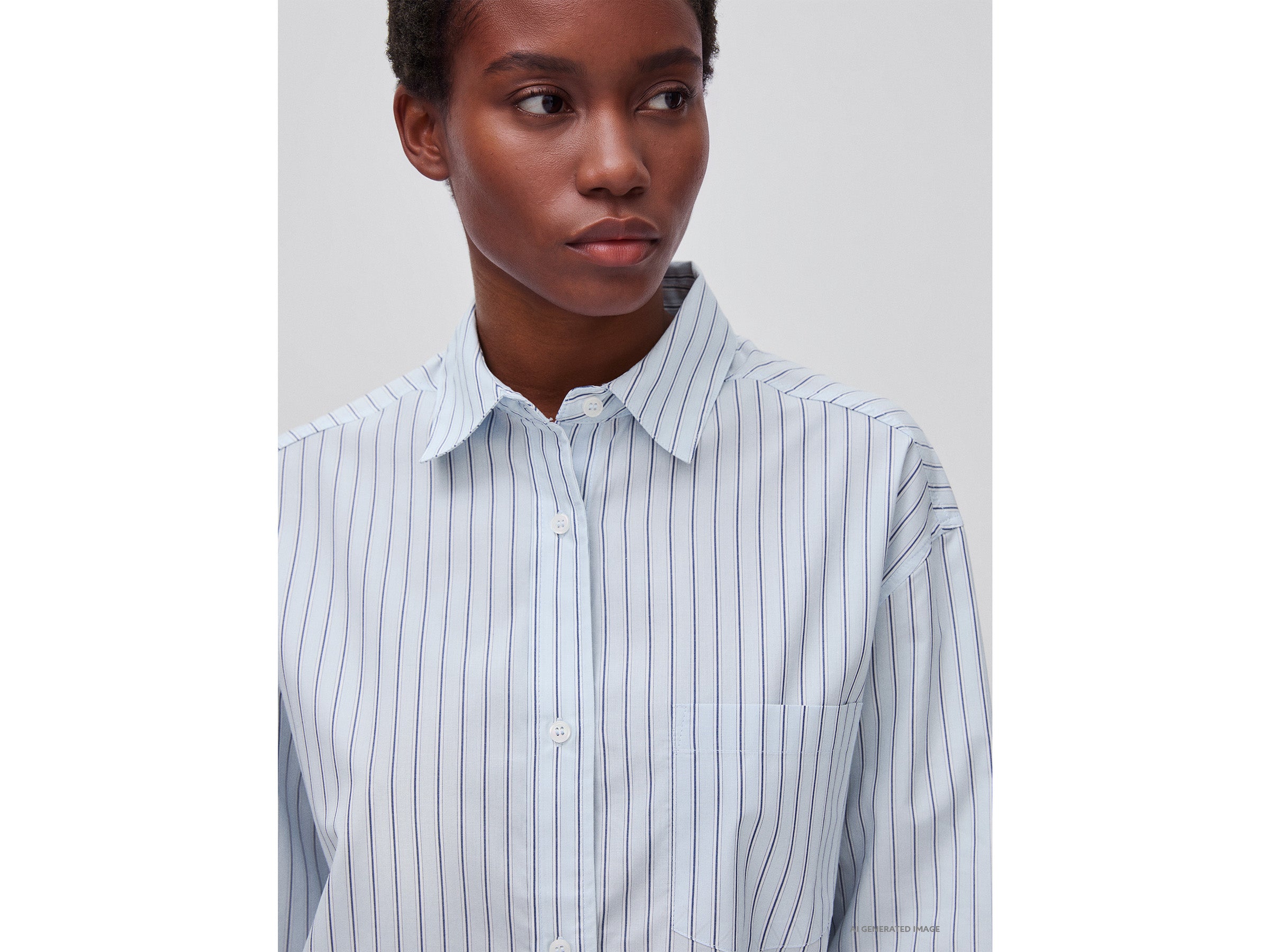 United Colors of Benetton Shirts Camicia Cotone Righe Oversize