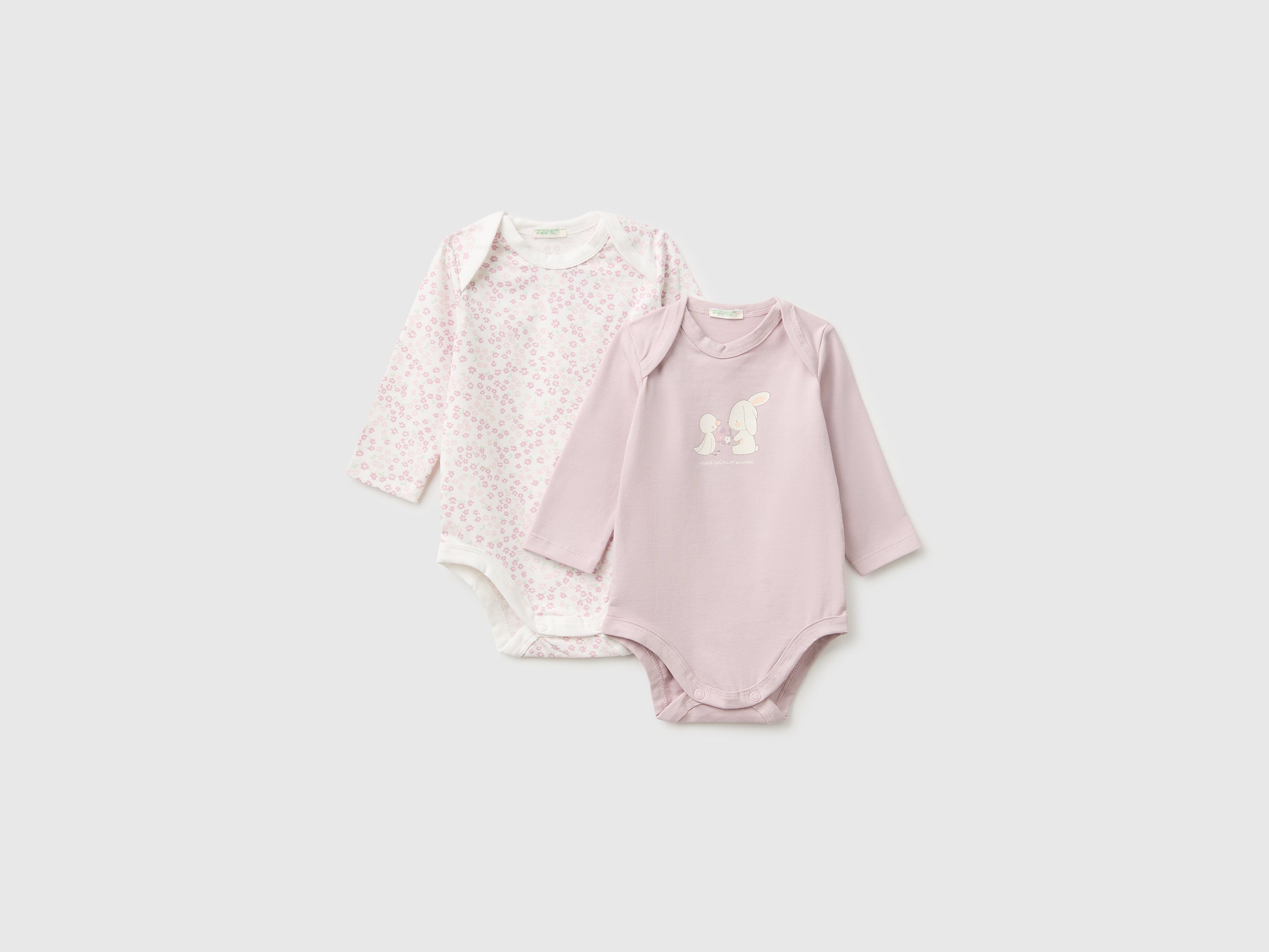 United Colors of Benetton Body neonato cotone organico 2 pezzi