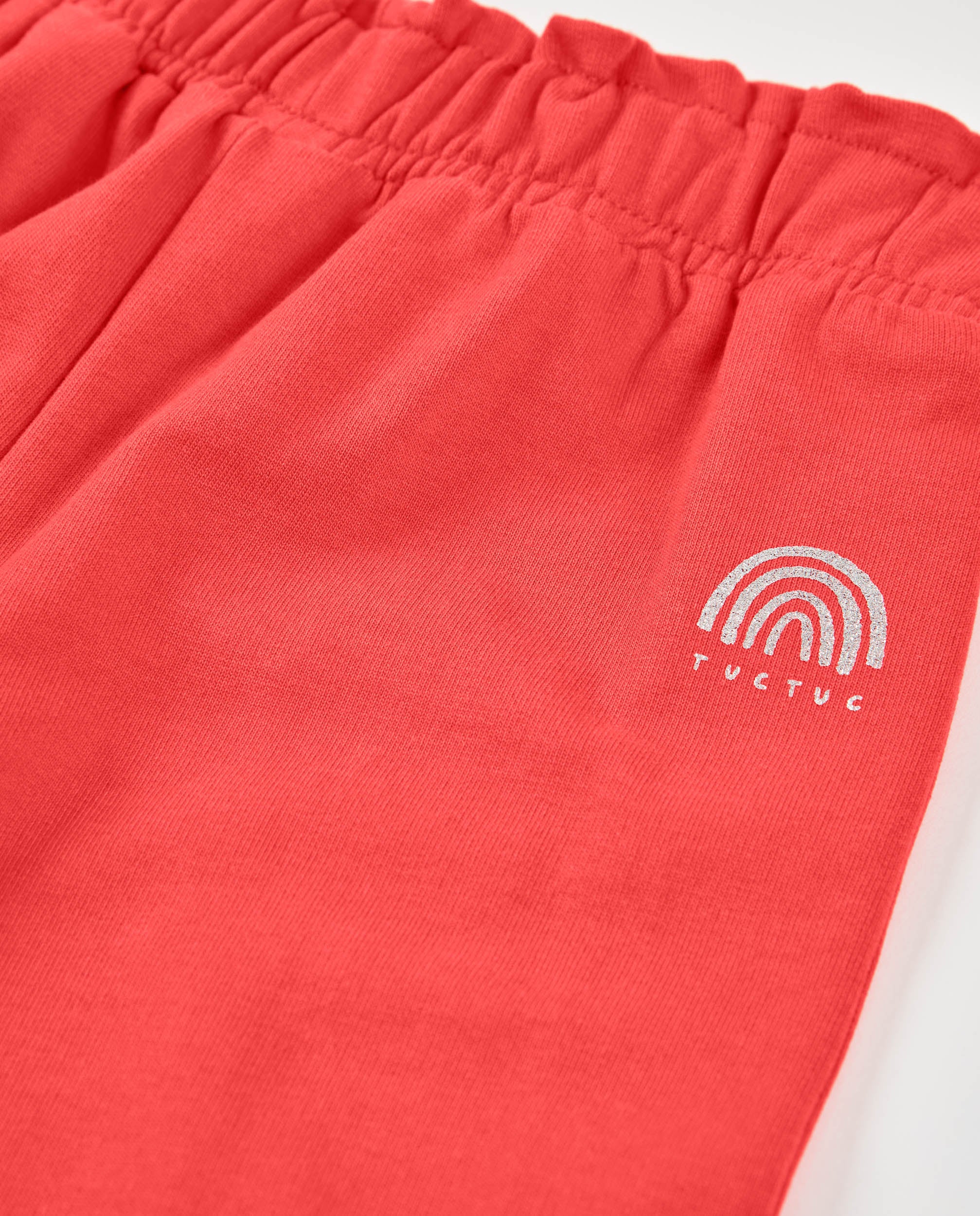 TucTuc Pantaloni bambina rosso culotte vita elastica