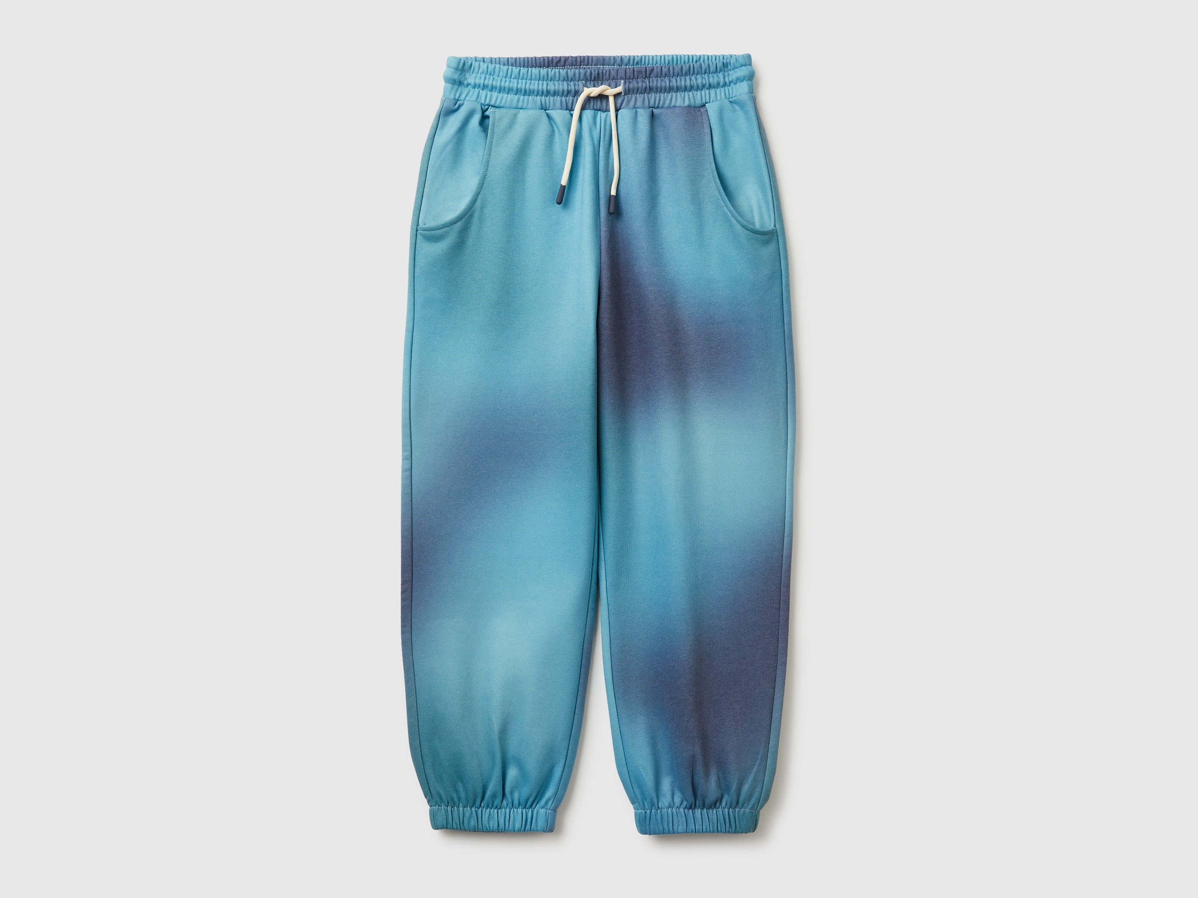 United Colors of Benetton Pantaloni Joggers Cotone Stampa Sfumata