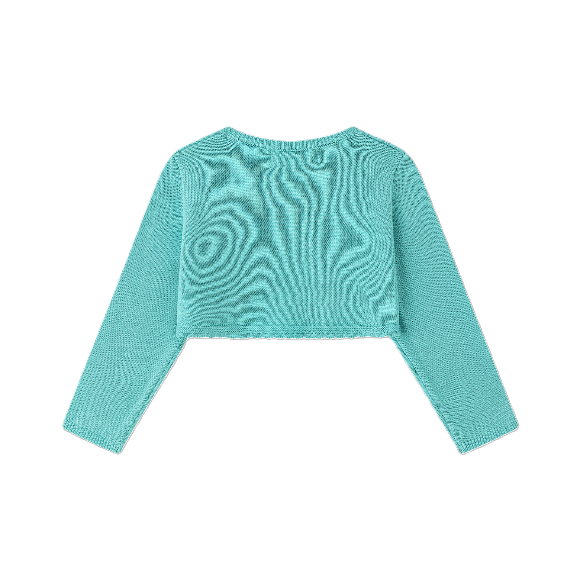 Newness bolero maglia neonata turchese cotone 86 cm