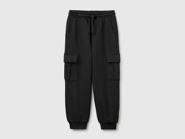 United Colors of Benetton Cargo felpa cotone pantaloni taglia L