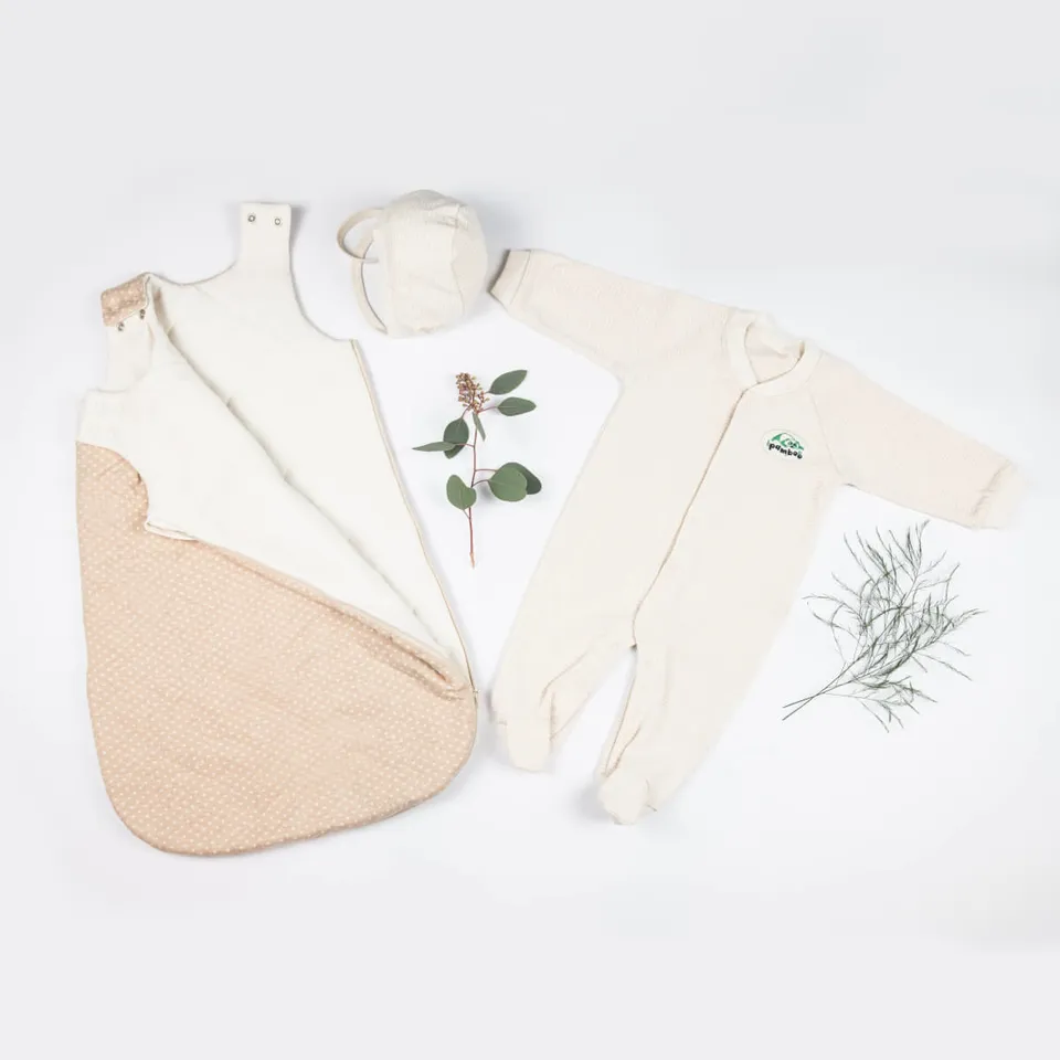 Pamboo Organic Baby Clothes set nascita 3 pezzi cotone bio inverno