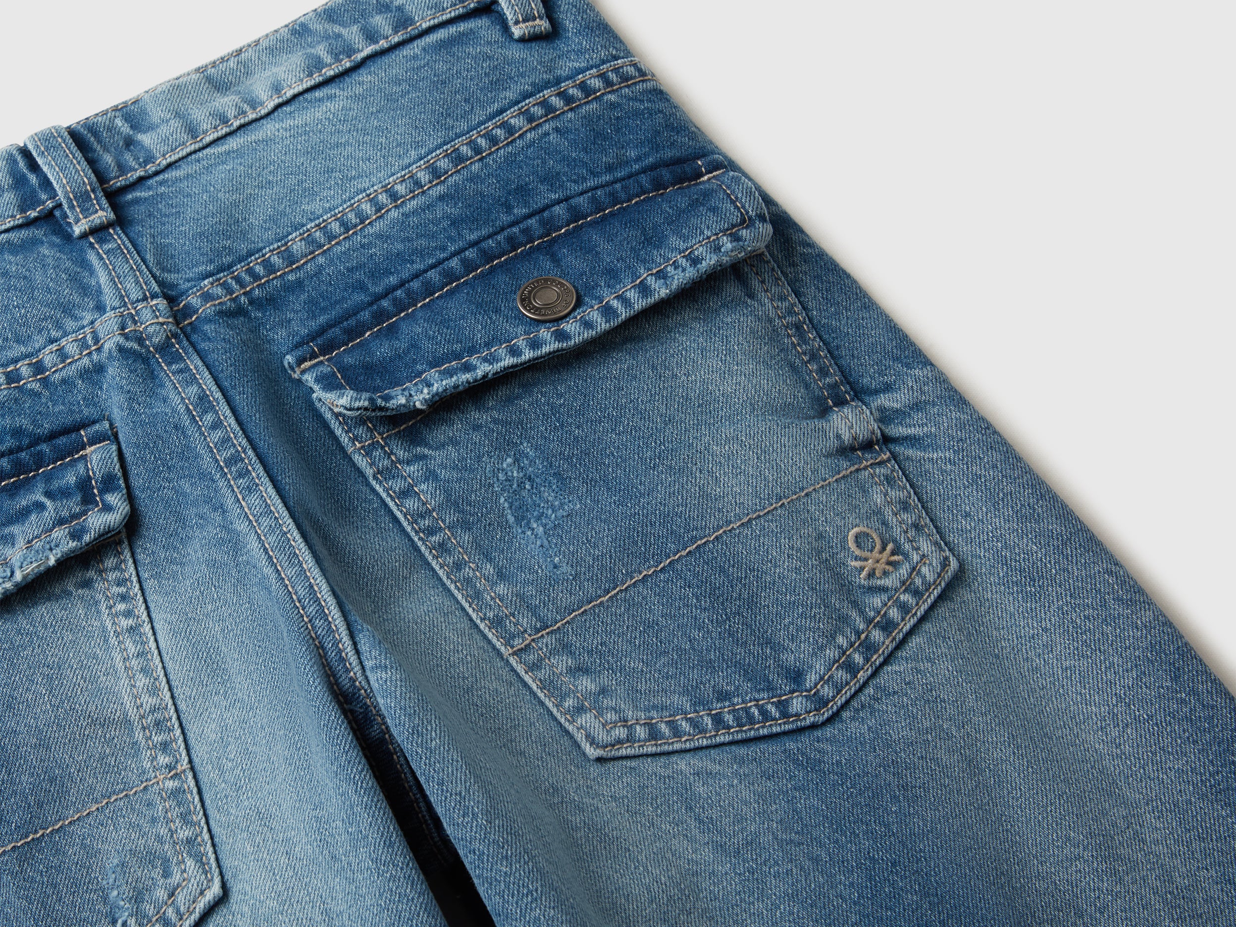 United Colors of Benetton jeans loose cotone M coulisse