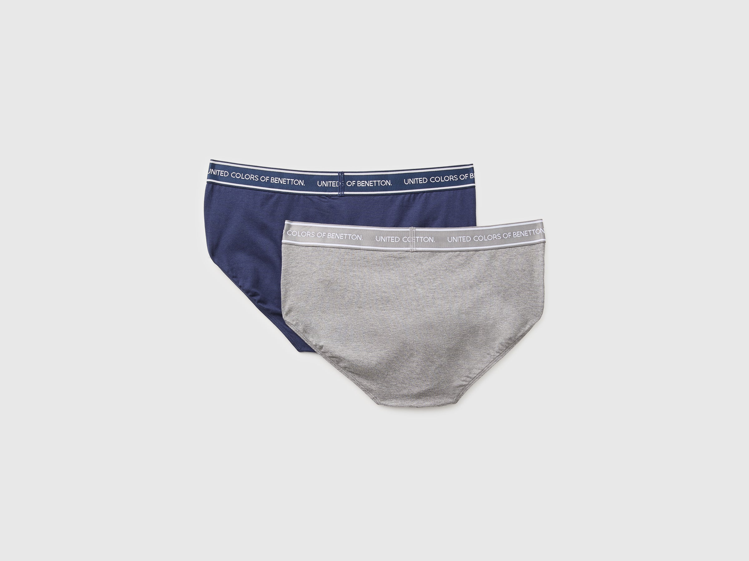 Benetton slip cotone elastico logo set 2 pezzi taglia M