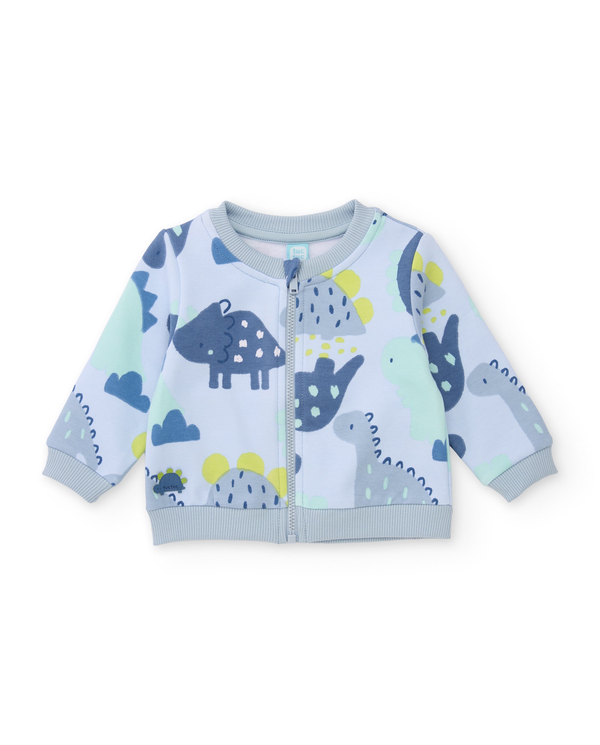 TucTuc Completo felpa neonato giacca completo azzurro 3 pezzi
