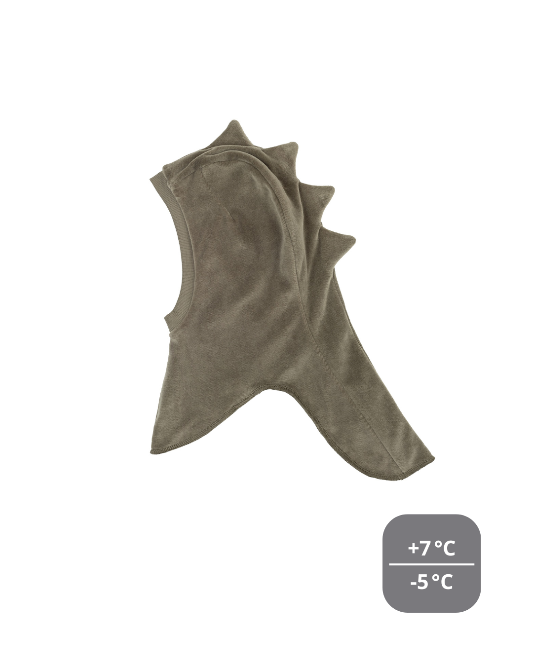Woolly Organic Balaclava Dino cappello velluto cotone merino