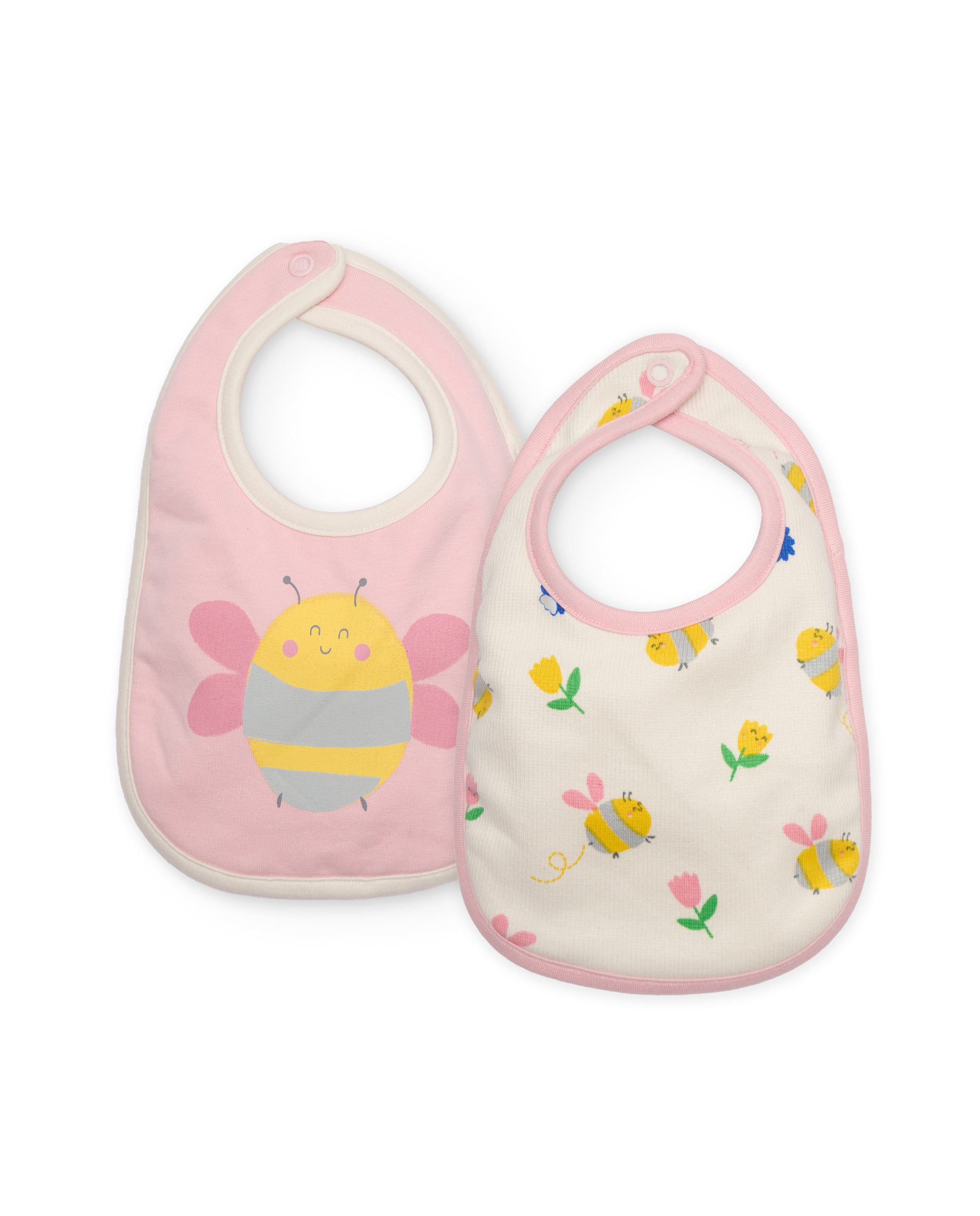 TucTuc Accessori Pack 2 Bavaglini Neonata Rosa Cotone
