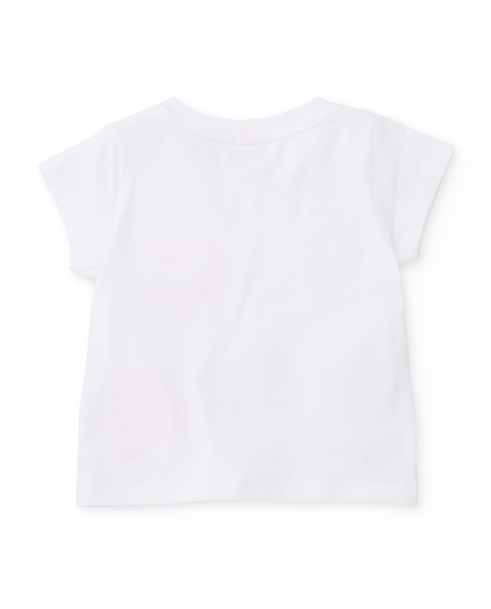 TucTuc Magliette T-Shirt Bimba Bianco 3 Anni Fiori Cotone