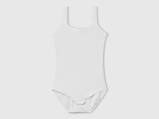United Colors of Benetton Body cotone biologico scollo V spalline