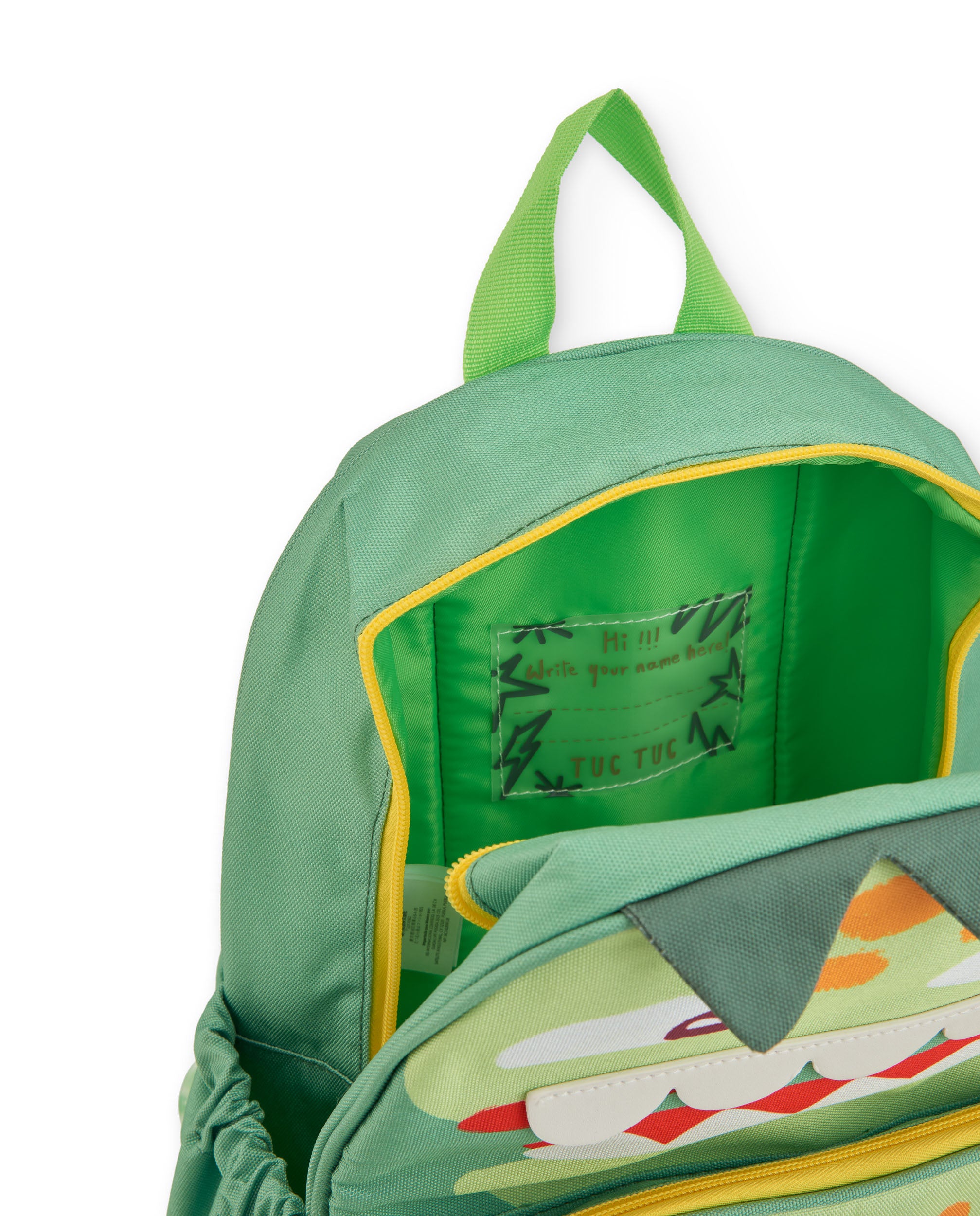 TucTuc Accessori Zaino bambino verde dinosauro