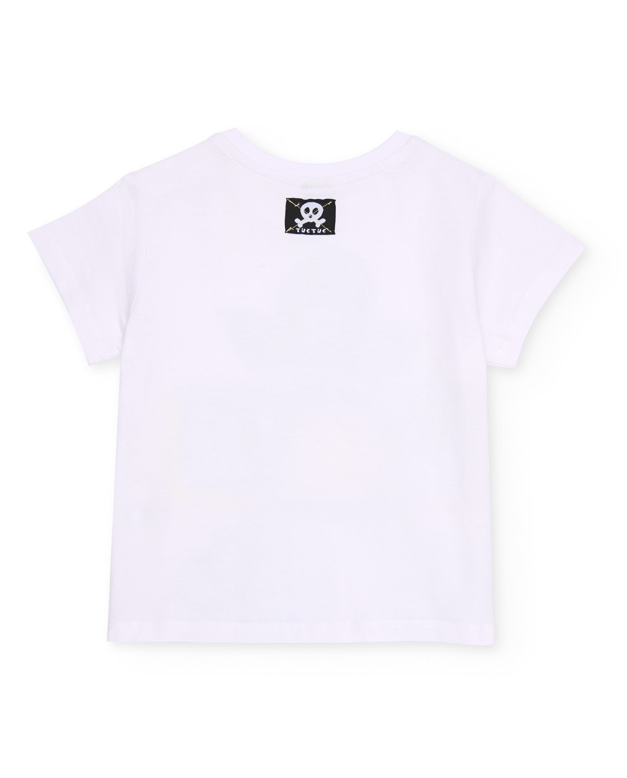 TucTuc Magliette t-shirt bambino pirata cotone bianco