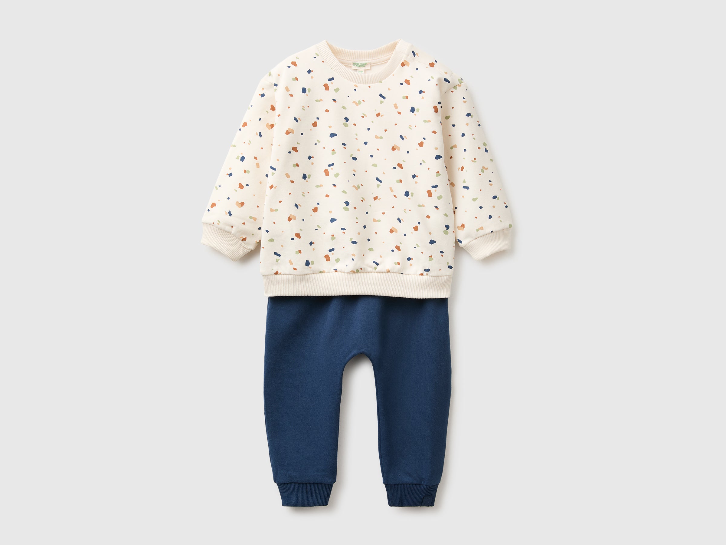 United Colors of Benetton Tuta fantasia completo neonato cotone bio