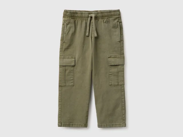 United Colors of Benetton Drawstring Cargo pantaloni tela bambino