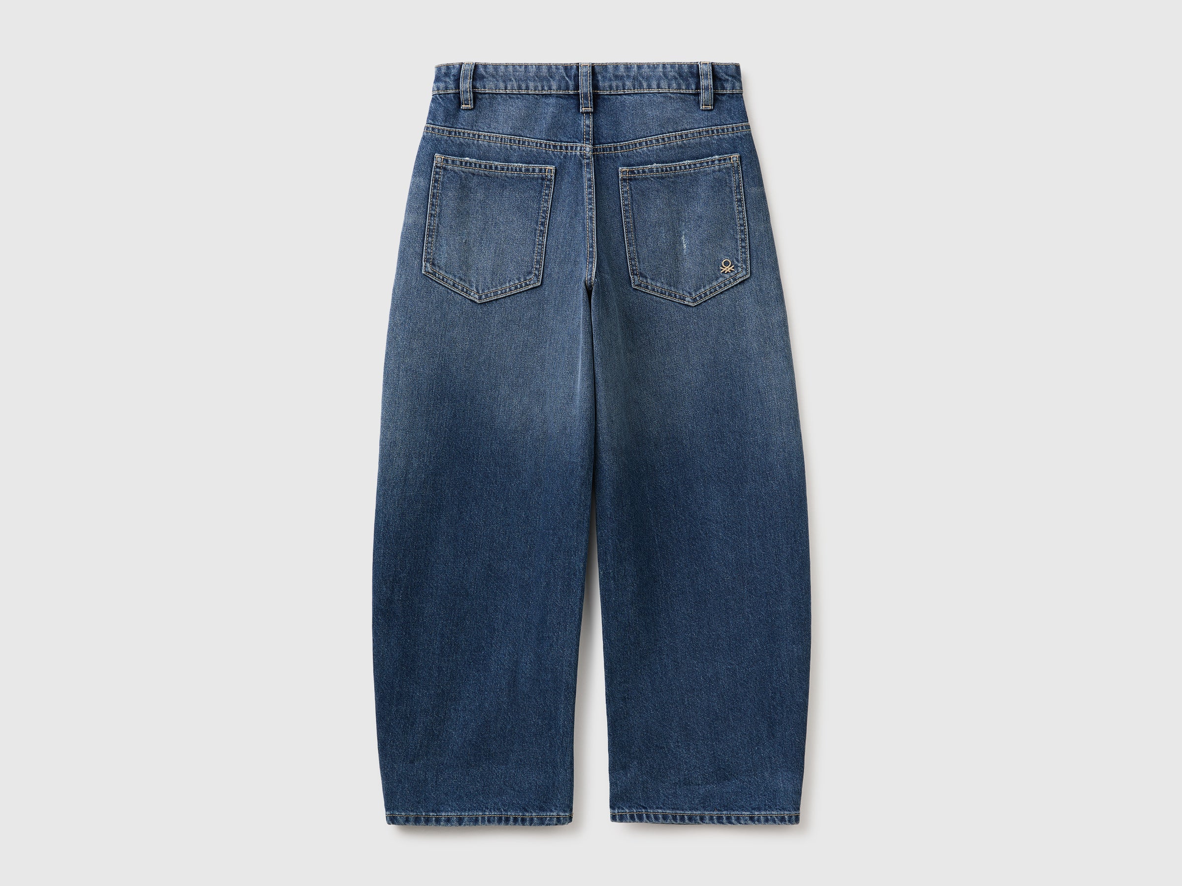 United Colors of Benetton Jeans Balloon Cotone Strappati Elastico